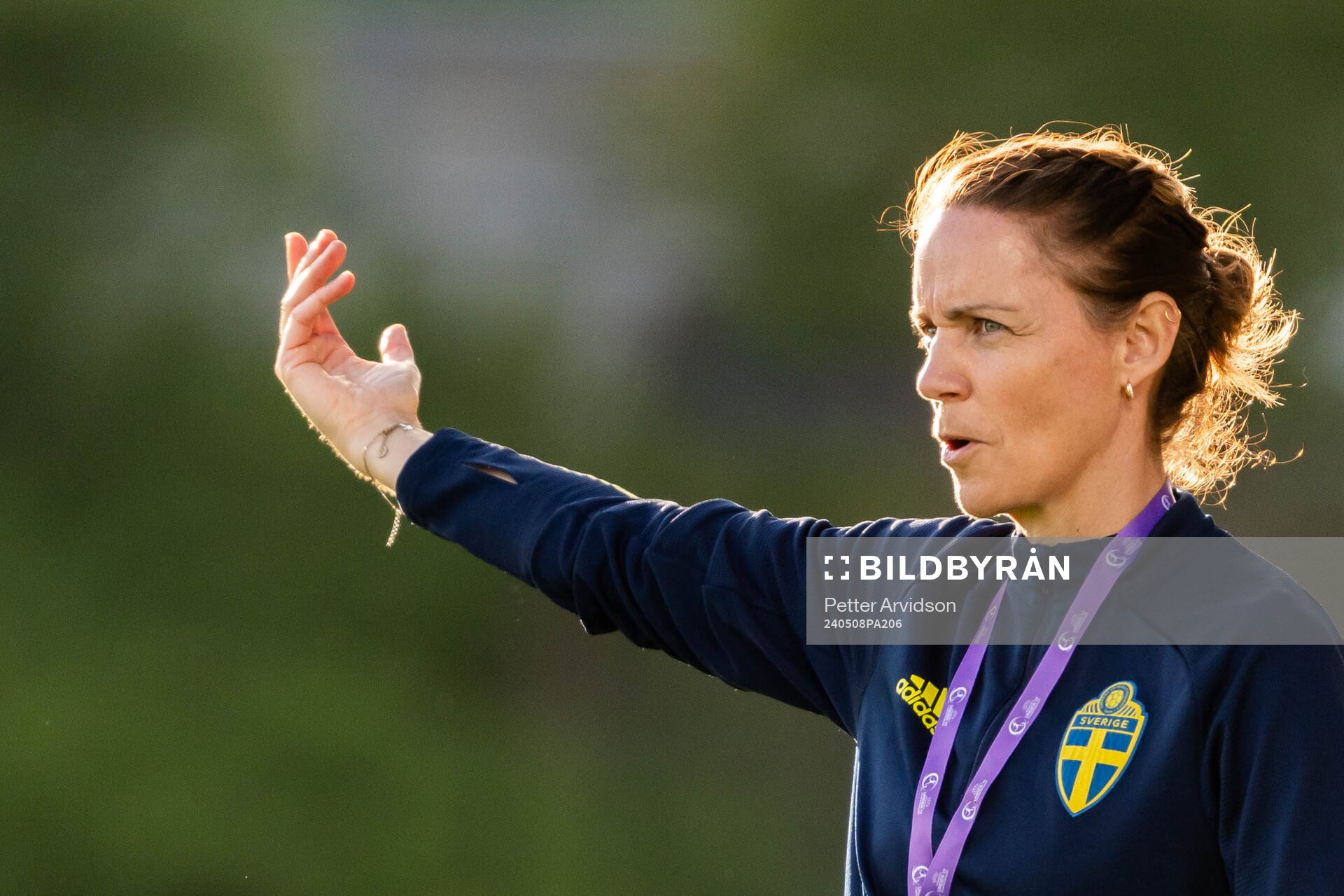 Head coach Lovisa Delby of Sweden
