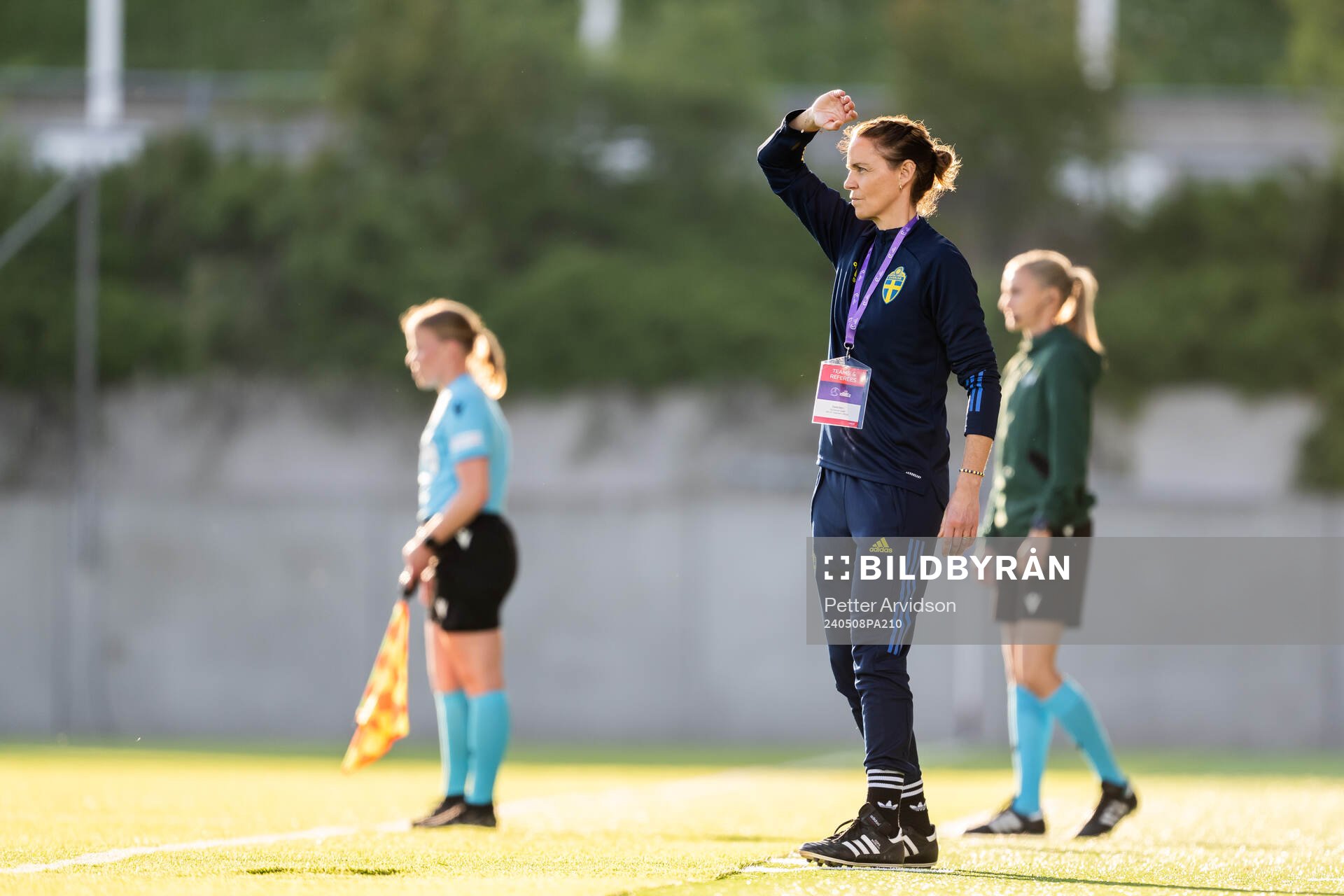 Head coach Lovisa Delby of Sweden