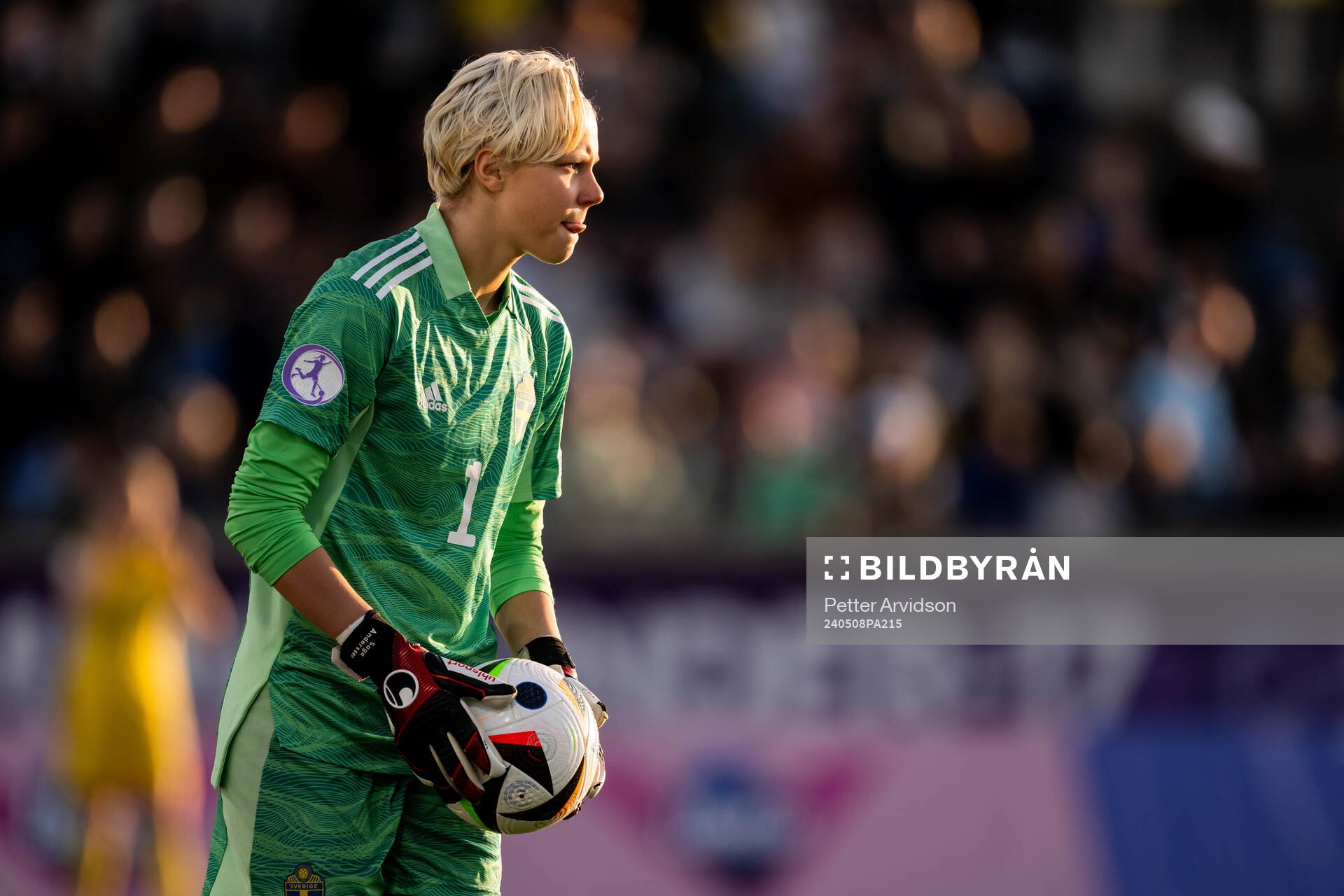 Goalkeeper Saga Andersson of Sweden