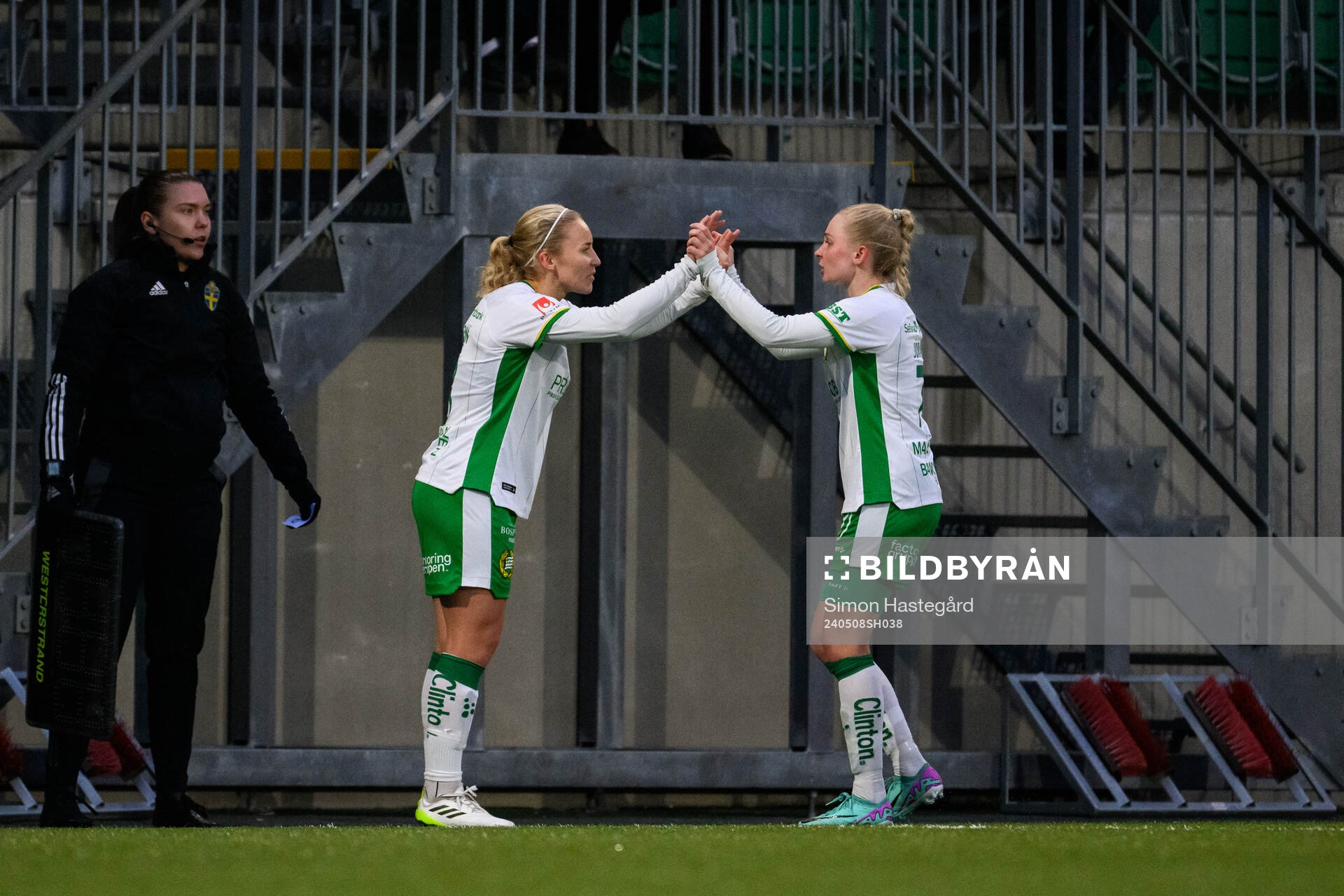 Hammarbys Ellen Gibson och Emilie Joramo