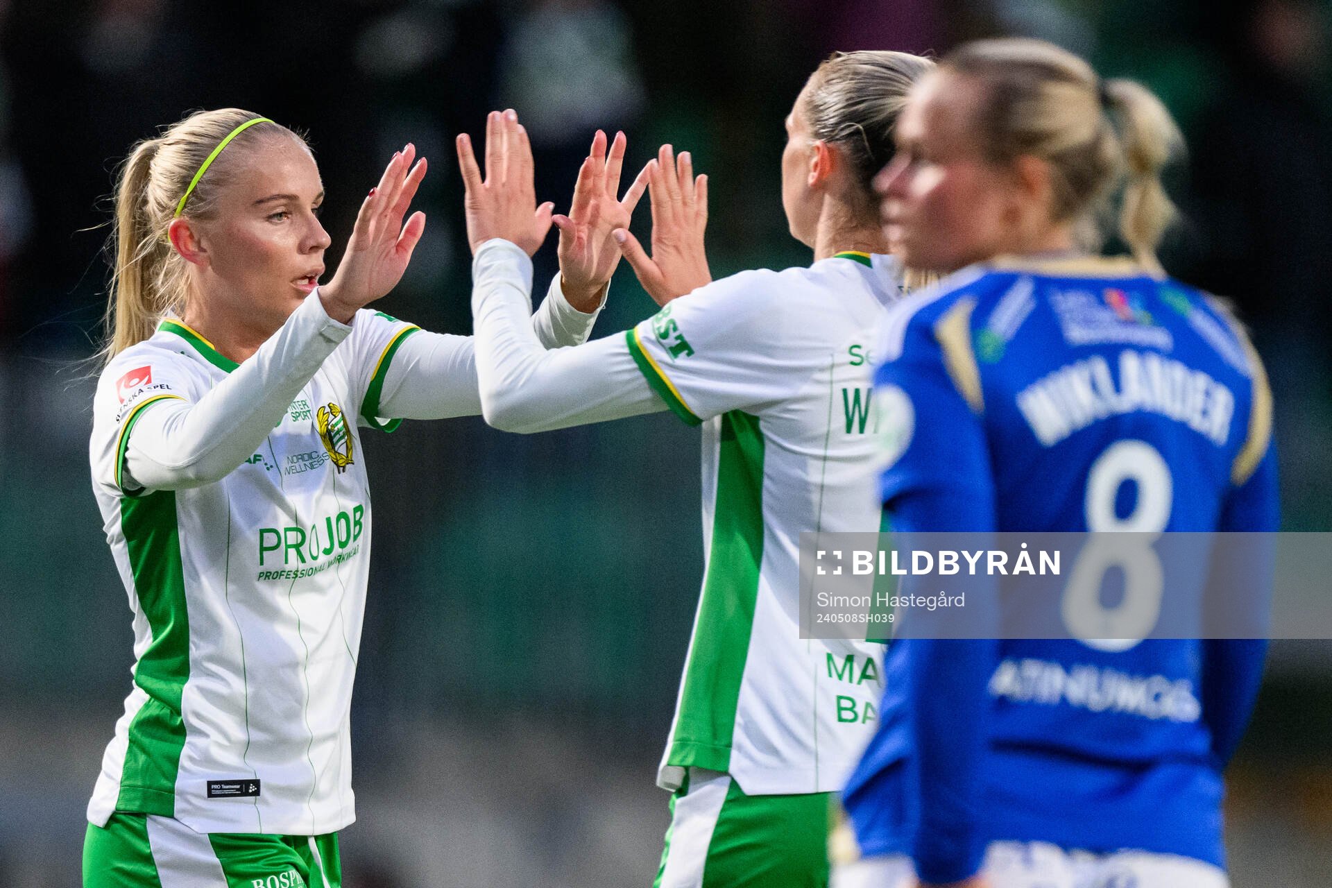 Hammarbys Stina Lennartsson jublar