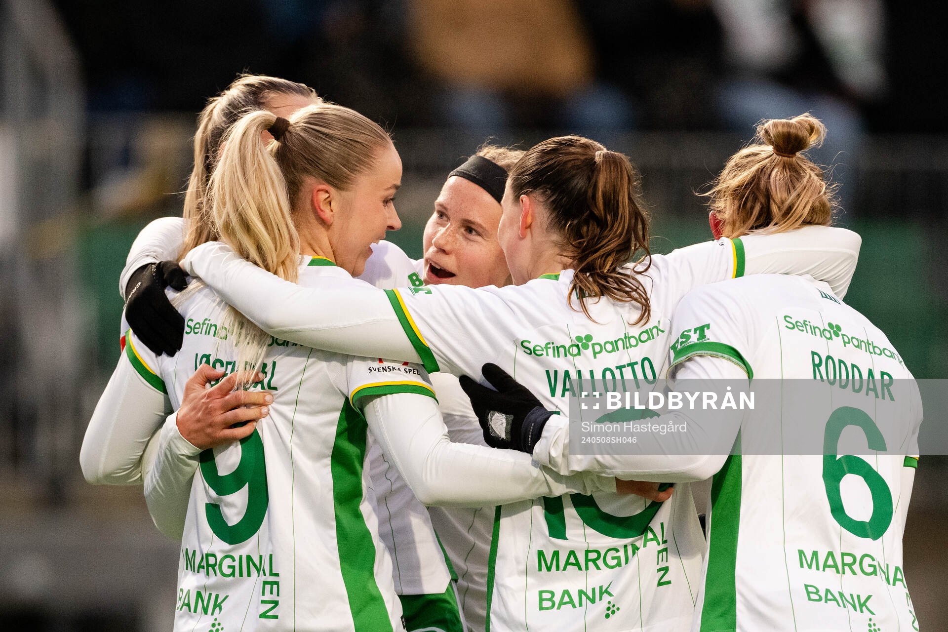 Hammarbys Anna Jøsendal, Julie Blakstad , Smilla Vallotto
