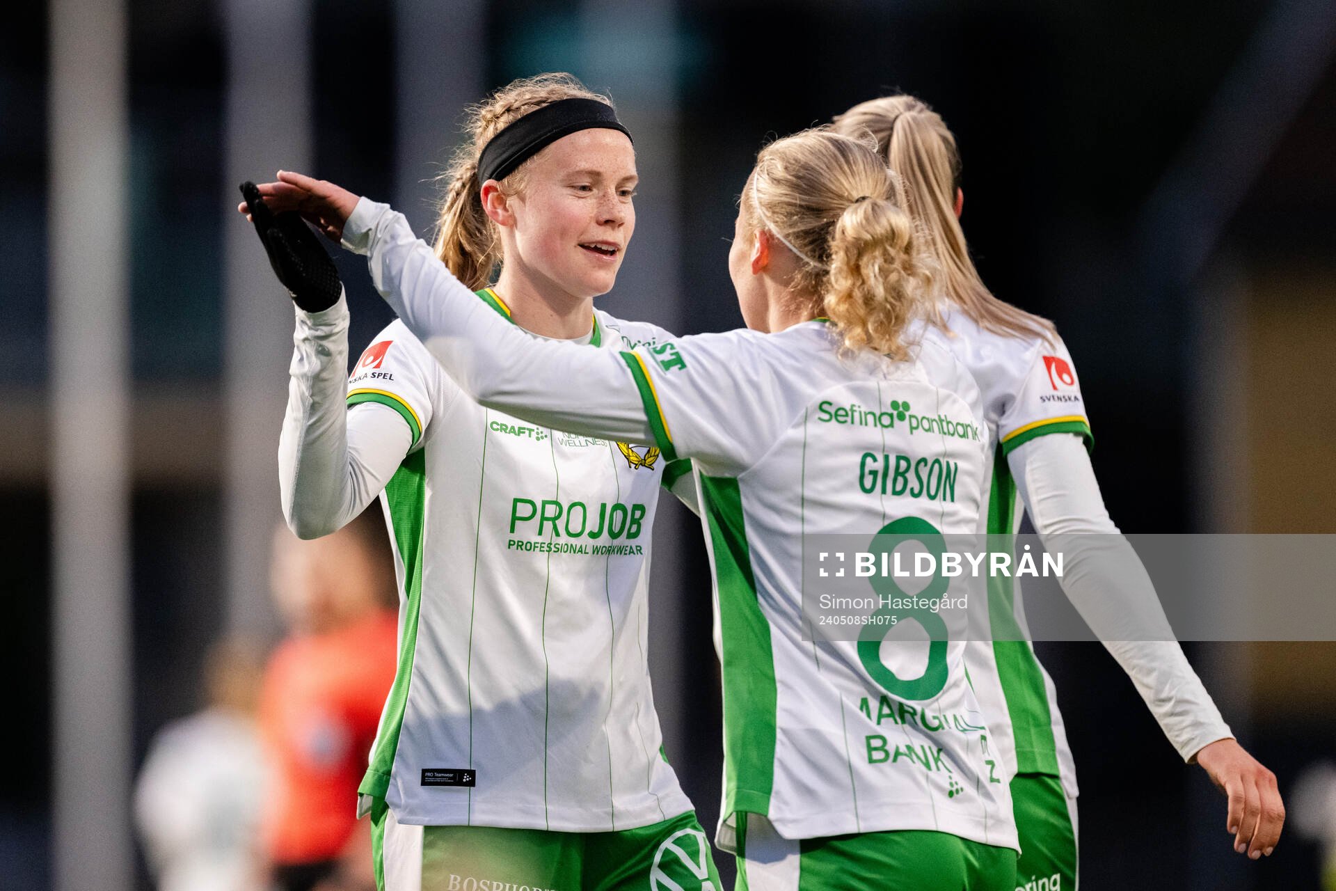 Hammarbys Julie Blakstad jublar