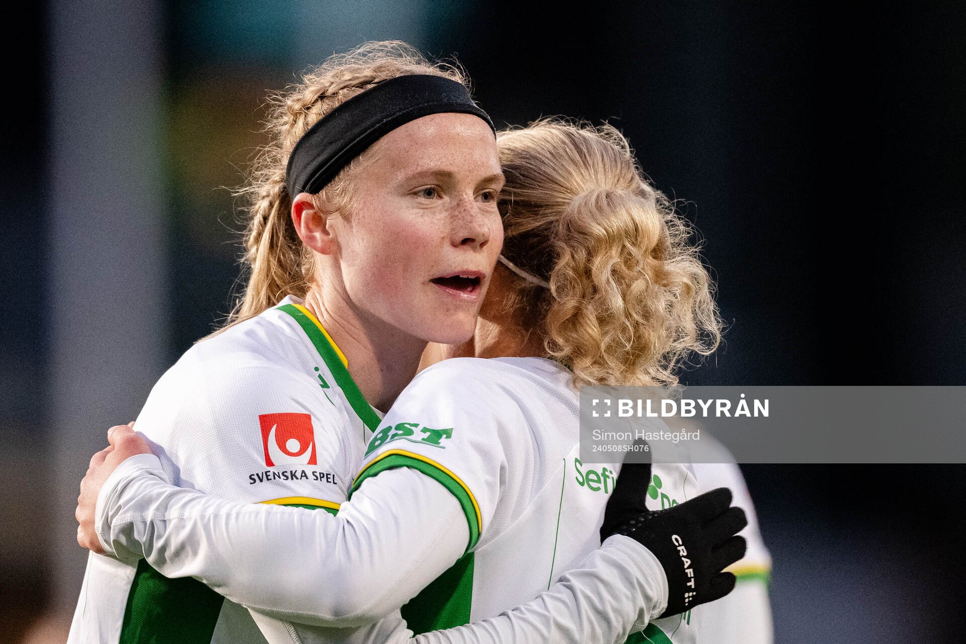 Hammarbys Julie Blakstad jublar