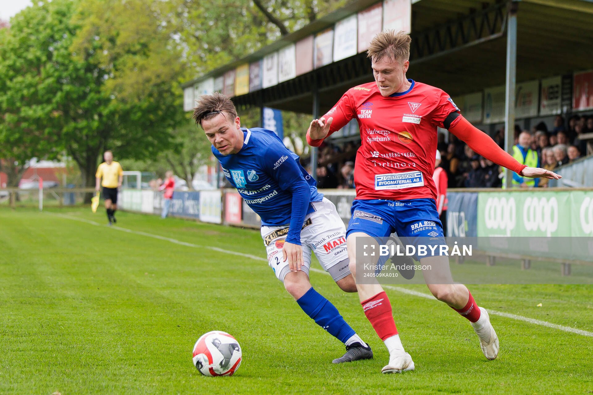 Norrbys Anton Pärleholt och Tvååkers Oliver Brynéus