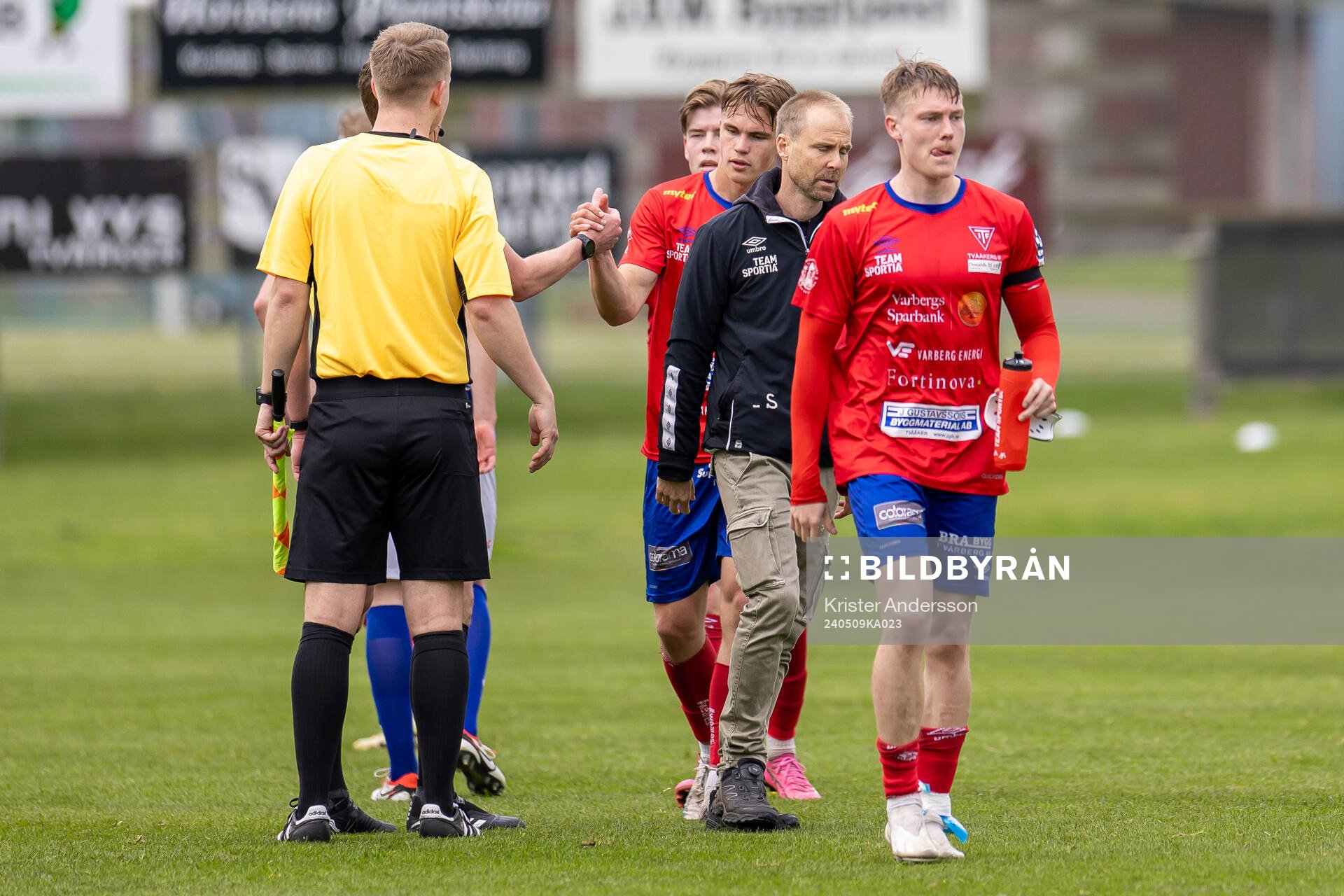 Tvååkers tränare Pierre Krantz och Oliver Brynéus