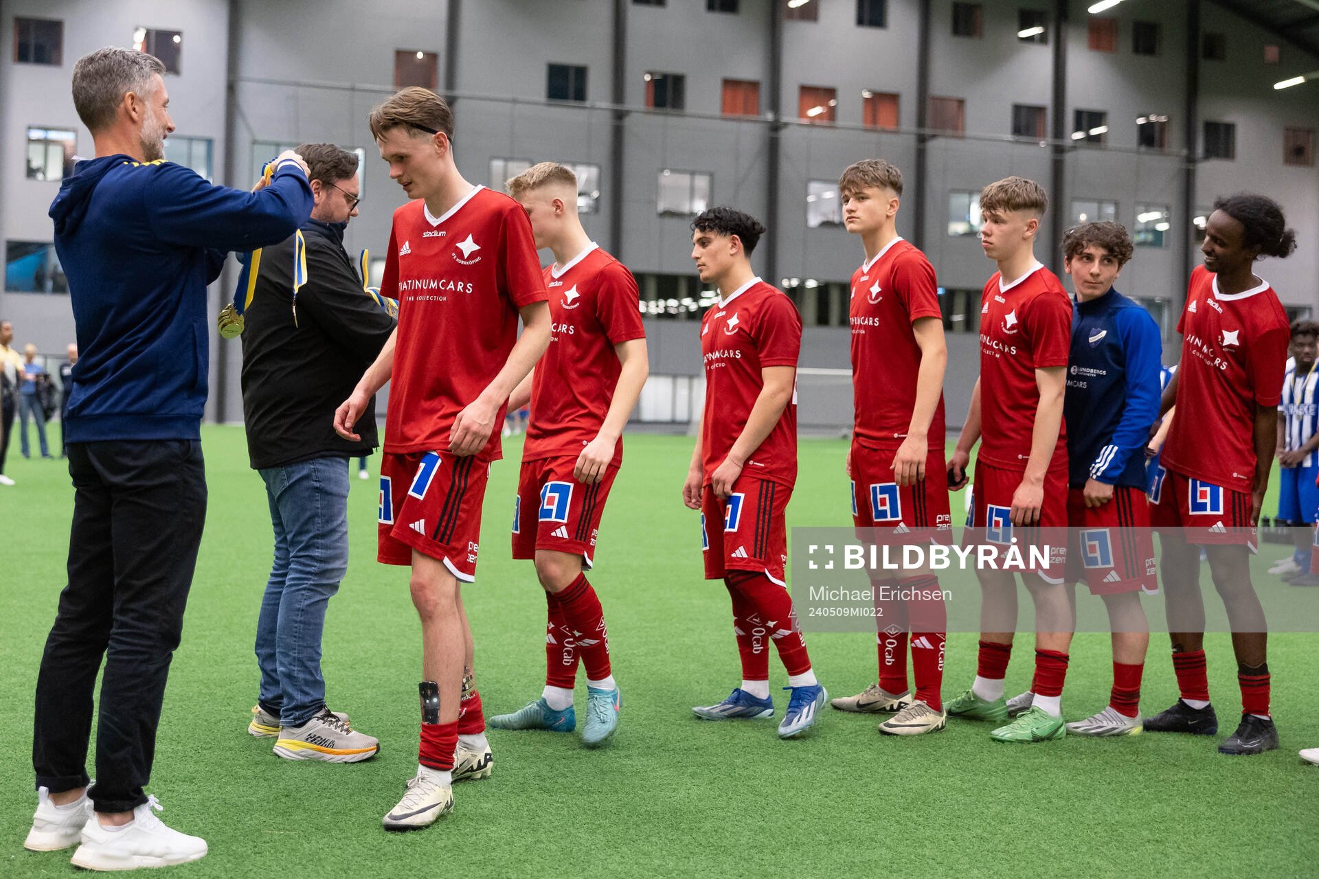 Det svenska P16-landslagets förbundskapten Axel Kjäll