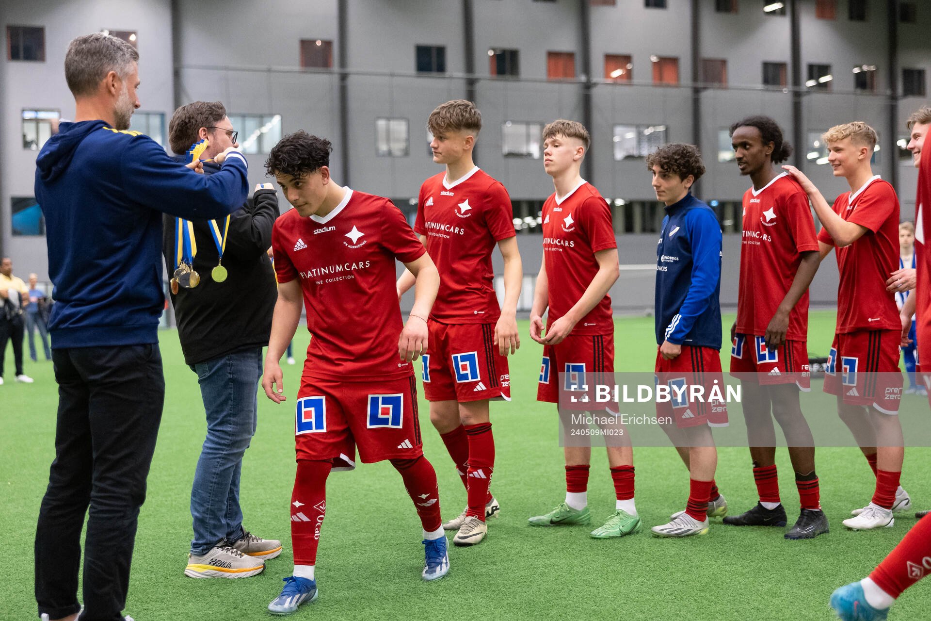 Det svenska P16-landslagets förbundskapten Axel Kjäll