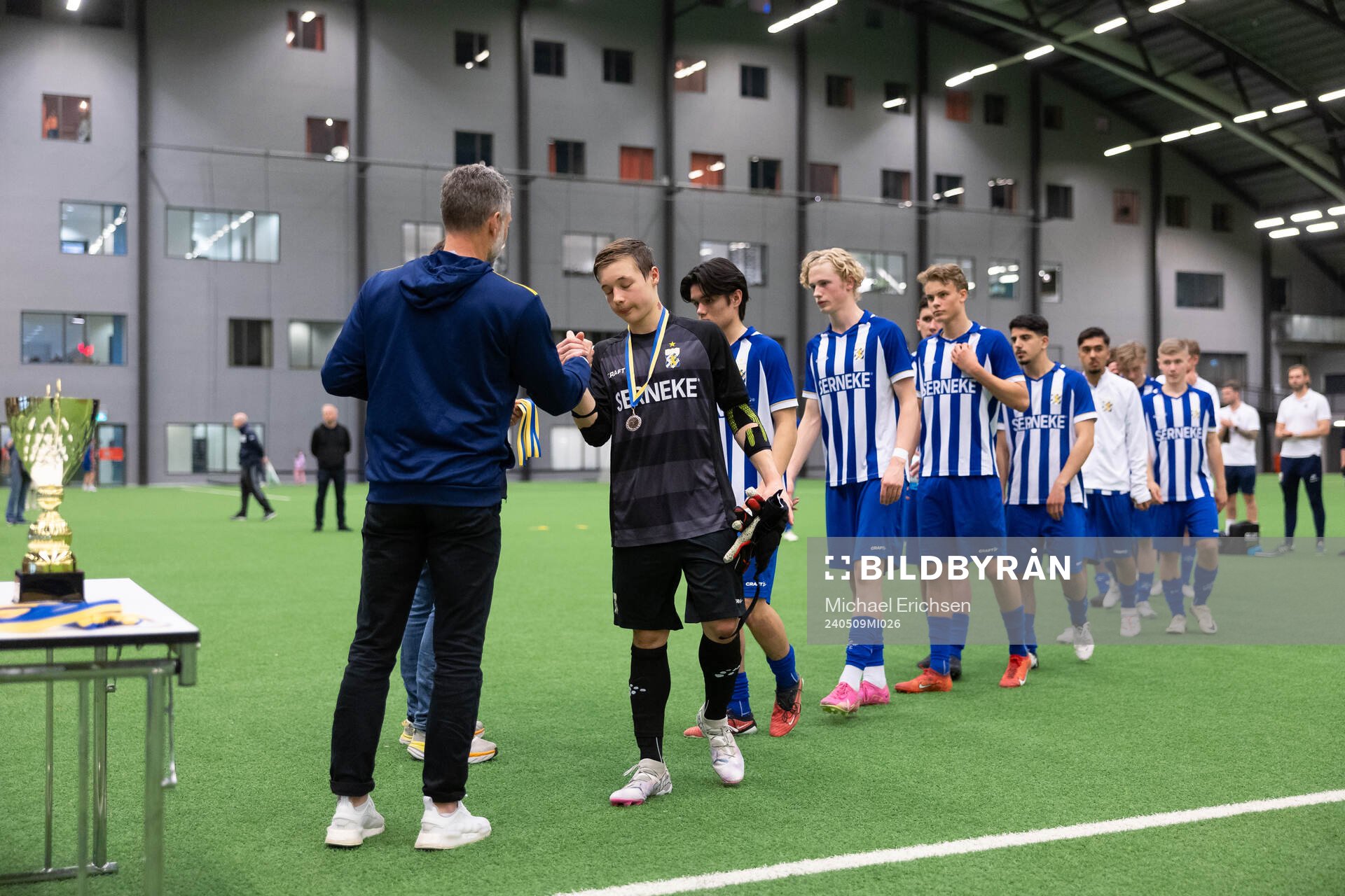 Det svenska P16-landslagets förbundskapten Axel Kjäll