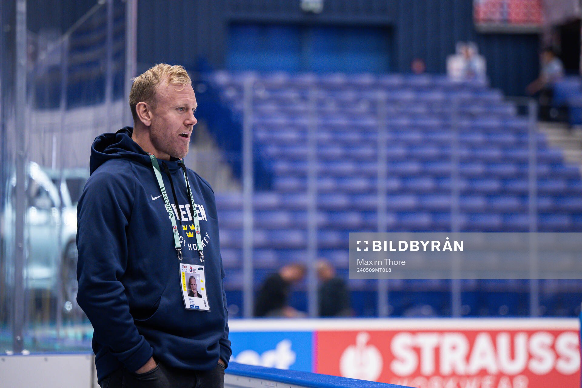 Assistant general manager Patric Hörnqvist of Sweden at a