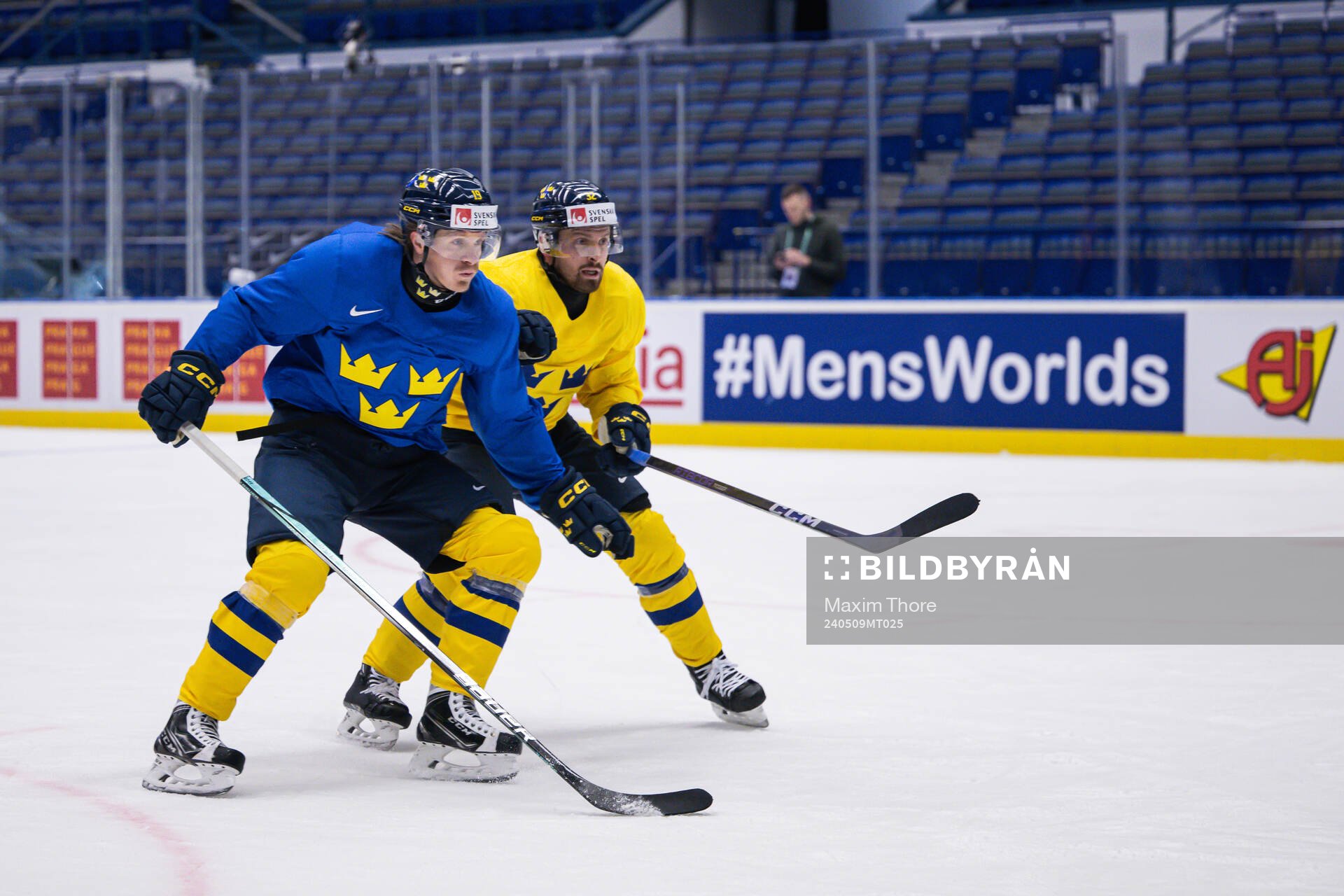 Marcus Sörensen and Lukas Bengtsson of Sweden at a