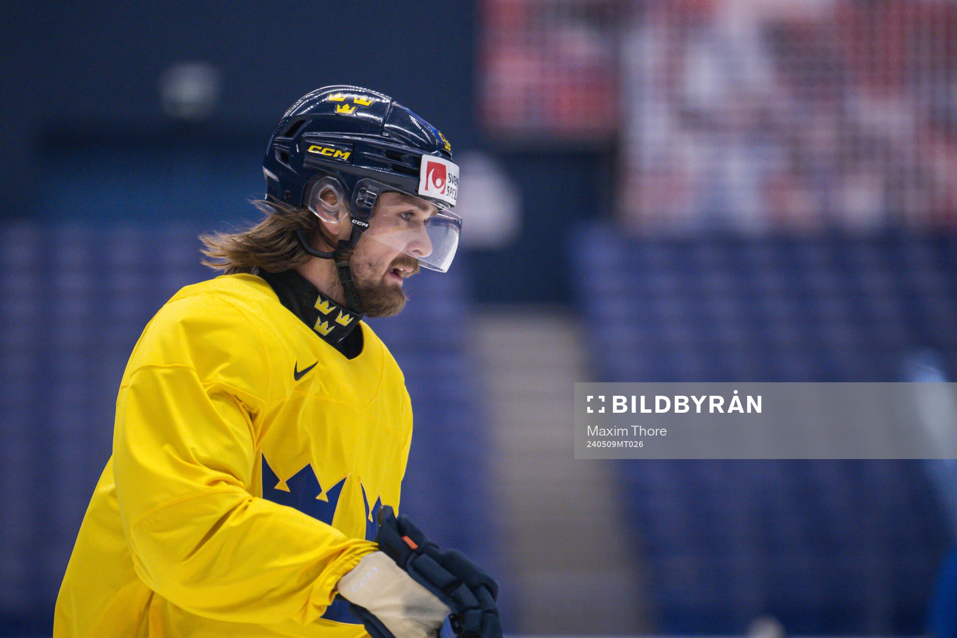 Linus Johansson of Sweden at a practice session