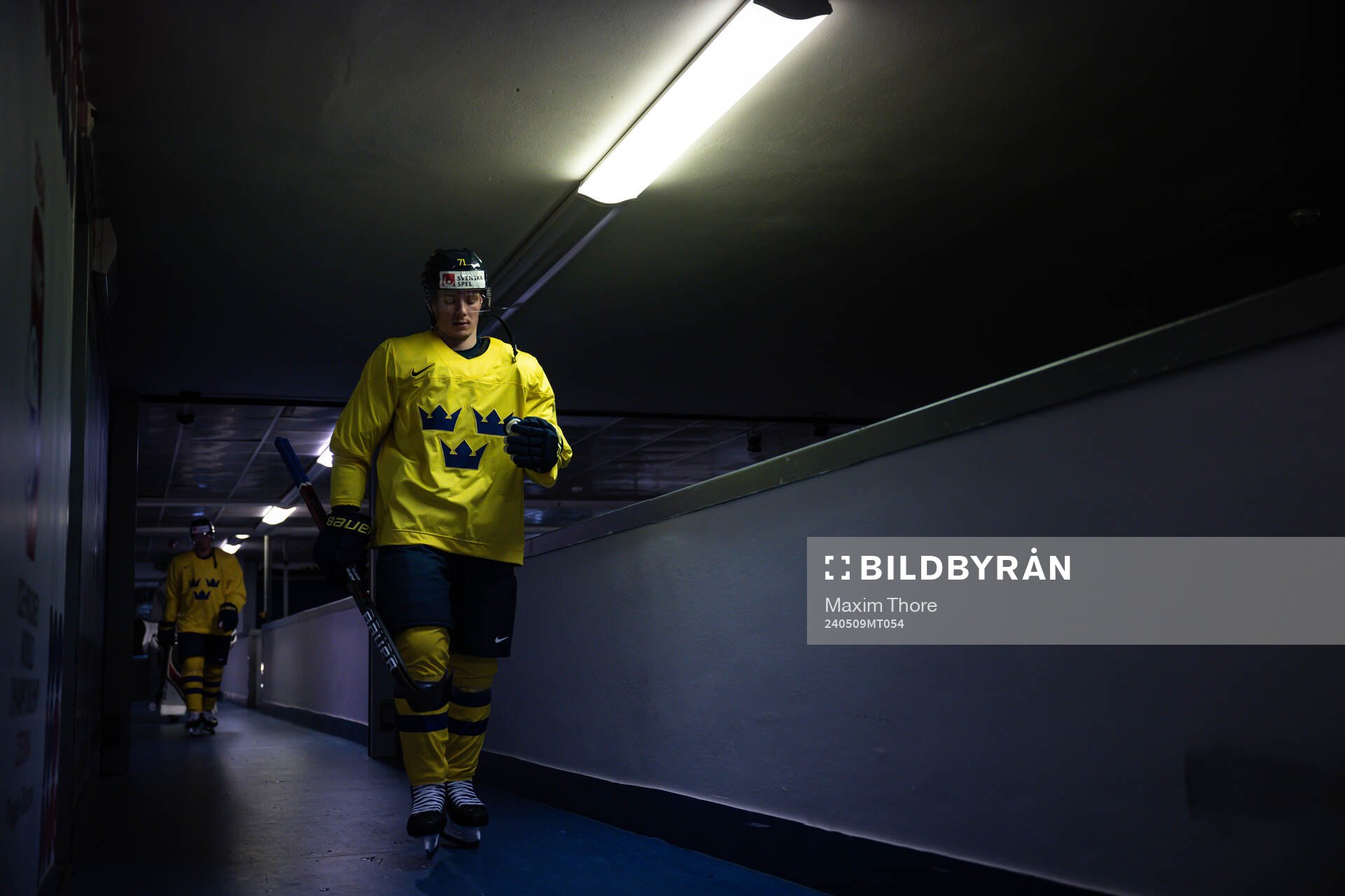 Victor Olofsson of Sweden at a practice session