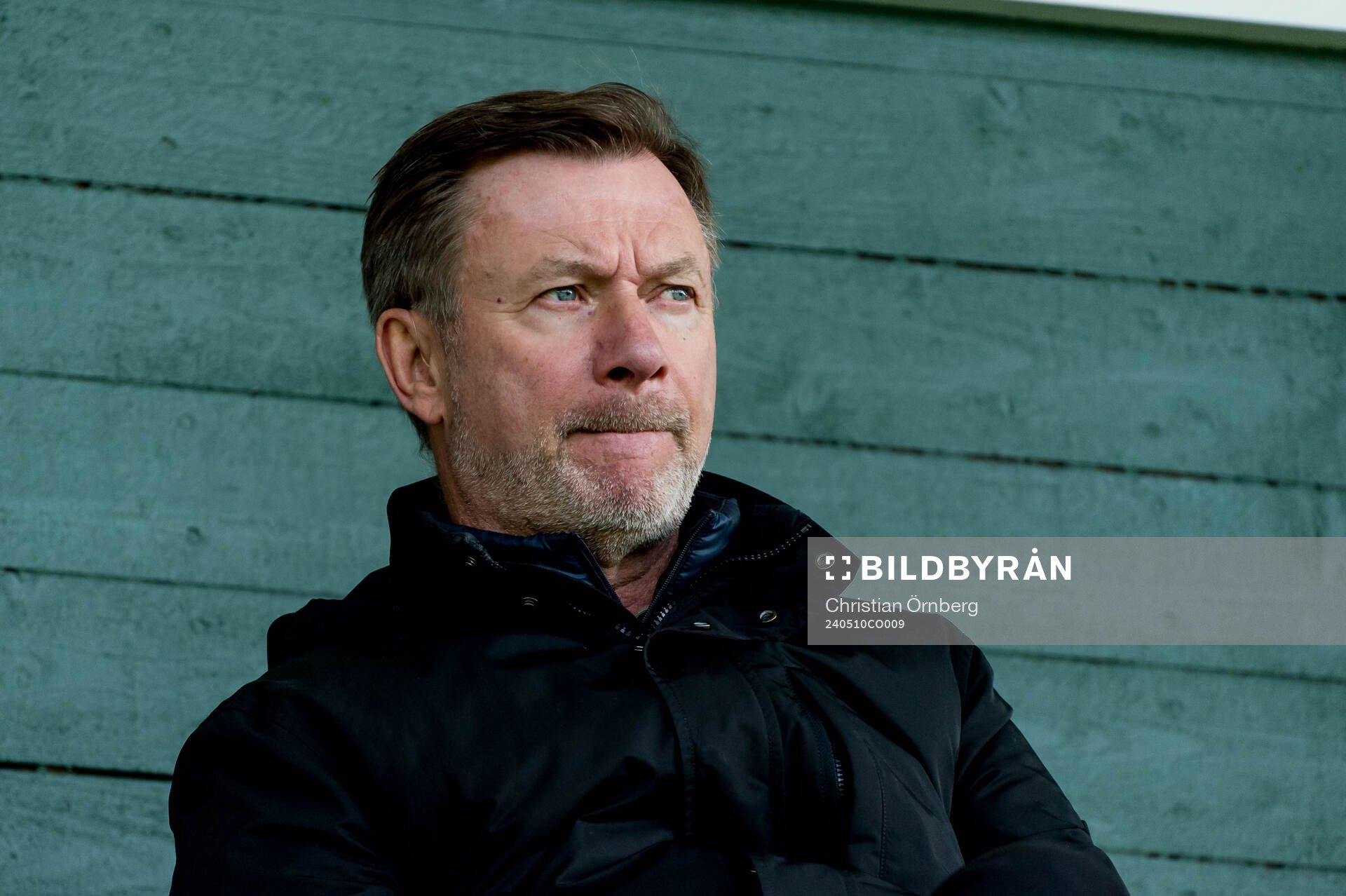 Förbundskapten Peter Gerhardsson på plats