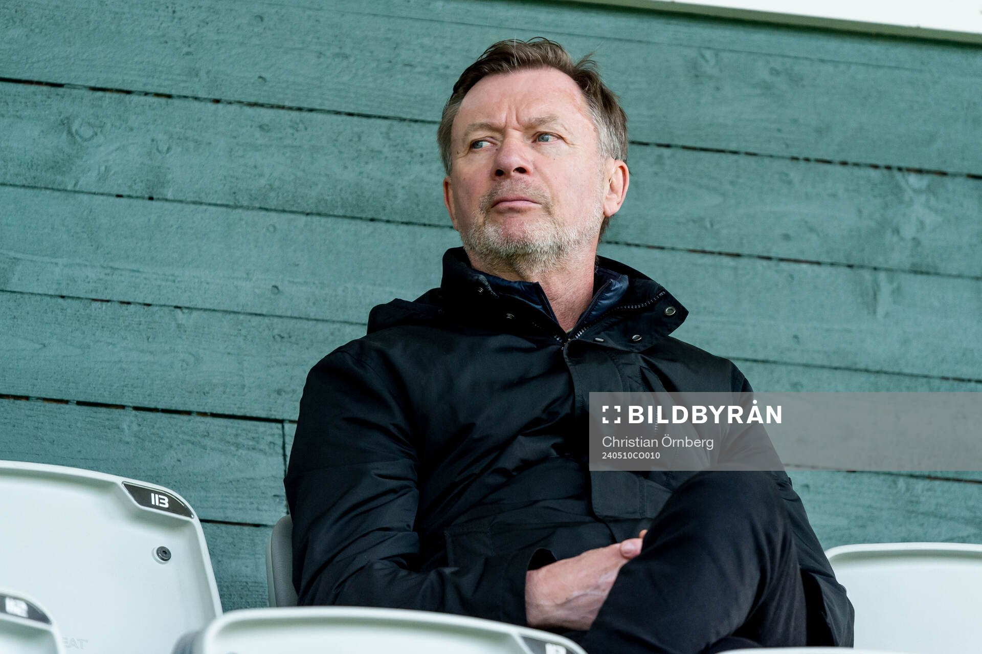 Förbundskapten Peter Gerhardsson på plats