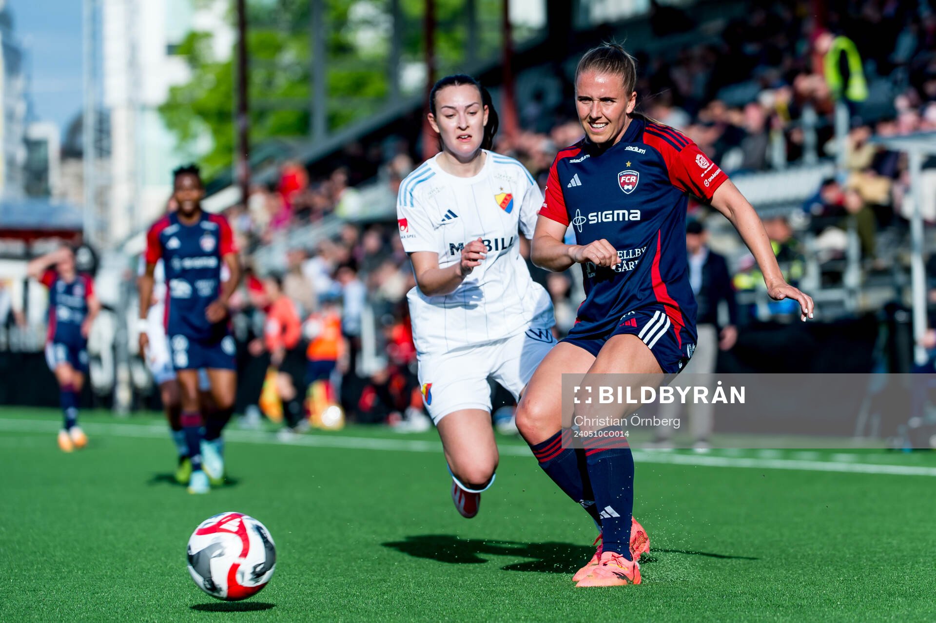 Djurgårdens Lucia Duras och FC Rosengårds Gudrun