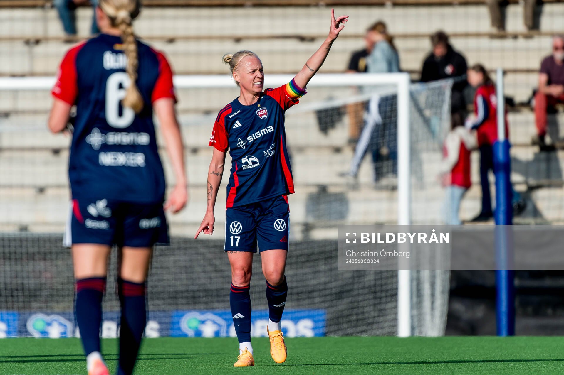 FC Rosengårds Caroline Seger jublar