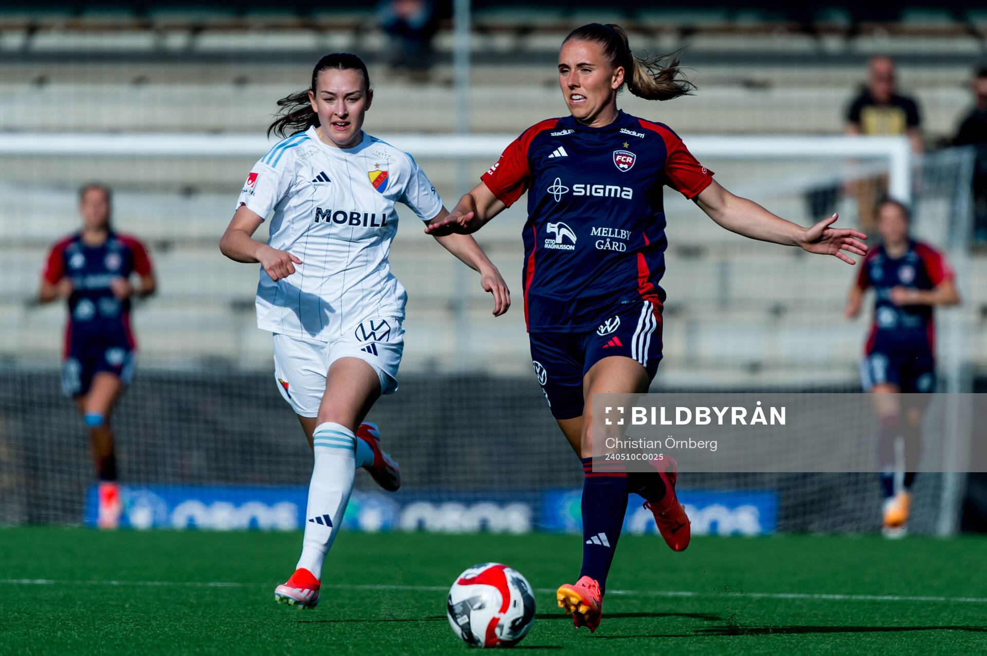 Djurgårdens Lucia Duras och FC Rosengårds Gudrun