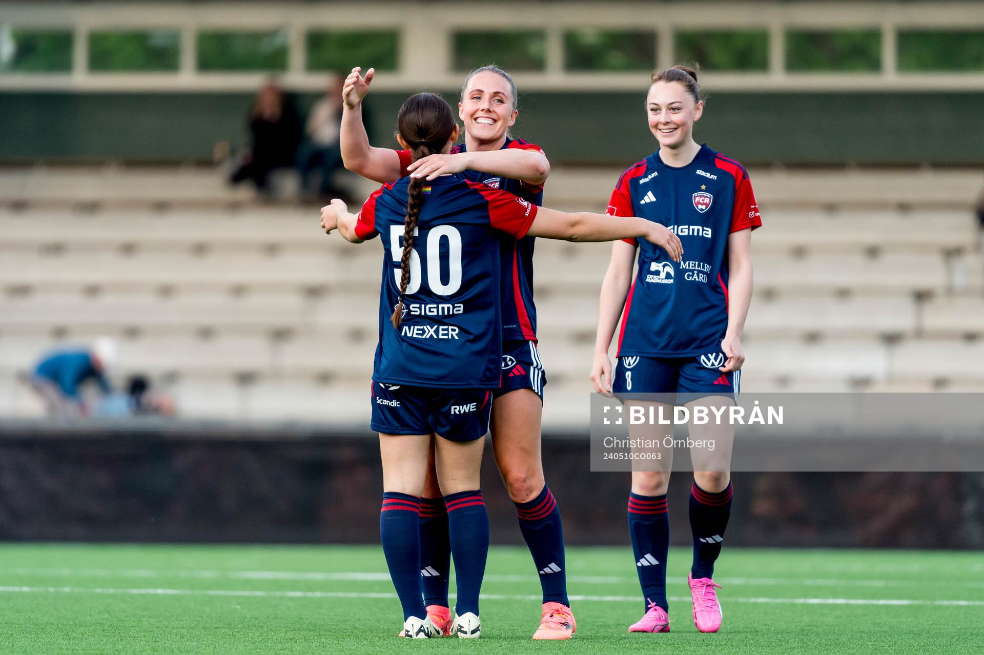 FC Rosengårds Gudrun Arnardottir, Filippa Sjöström och