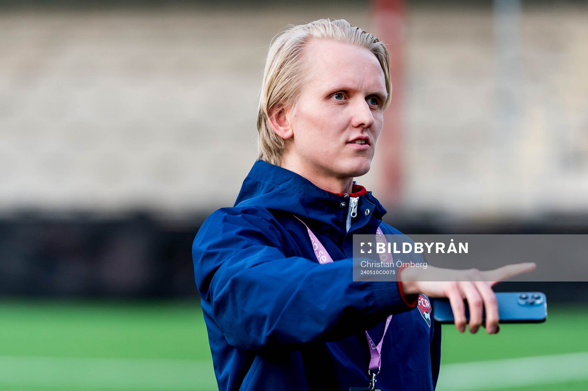 FC Rosengårds kommunikationsansvarig Axel Kaijalainen