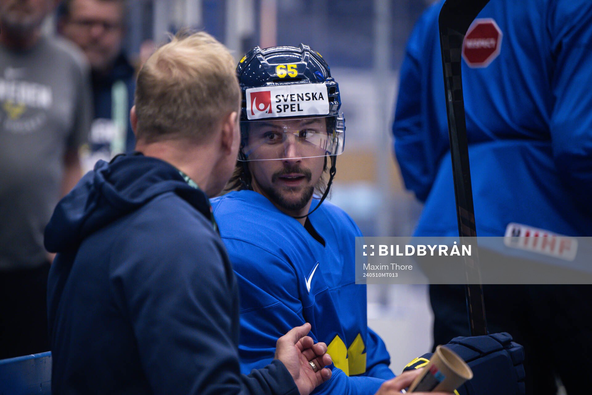 Erik Karlsson and assistant general manager Patric