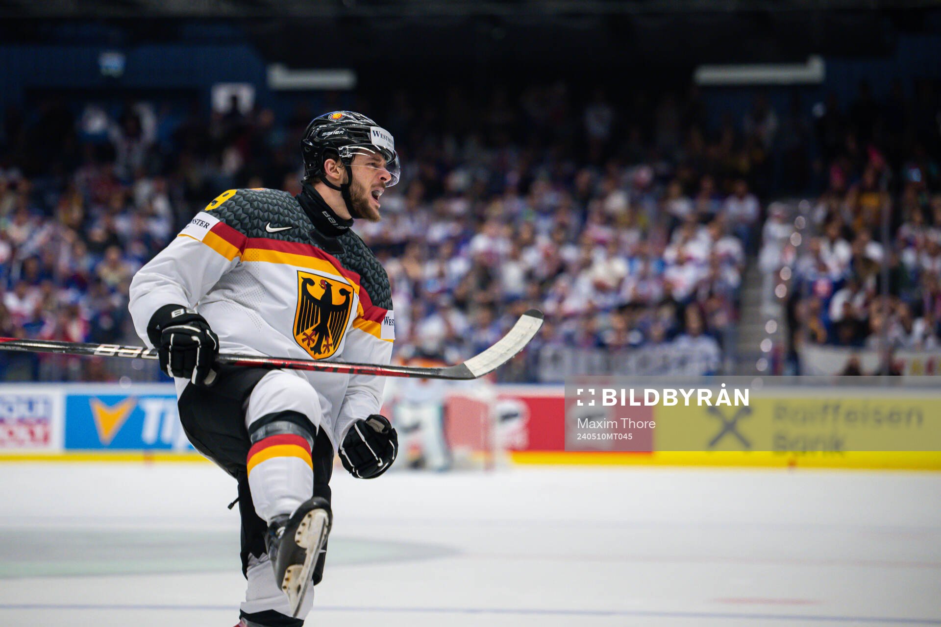 Lukas Kalble of Germany celebrates the 2-3 goal