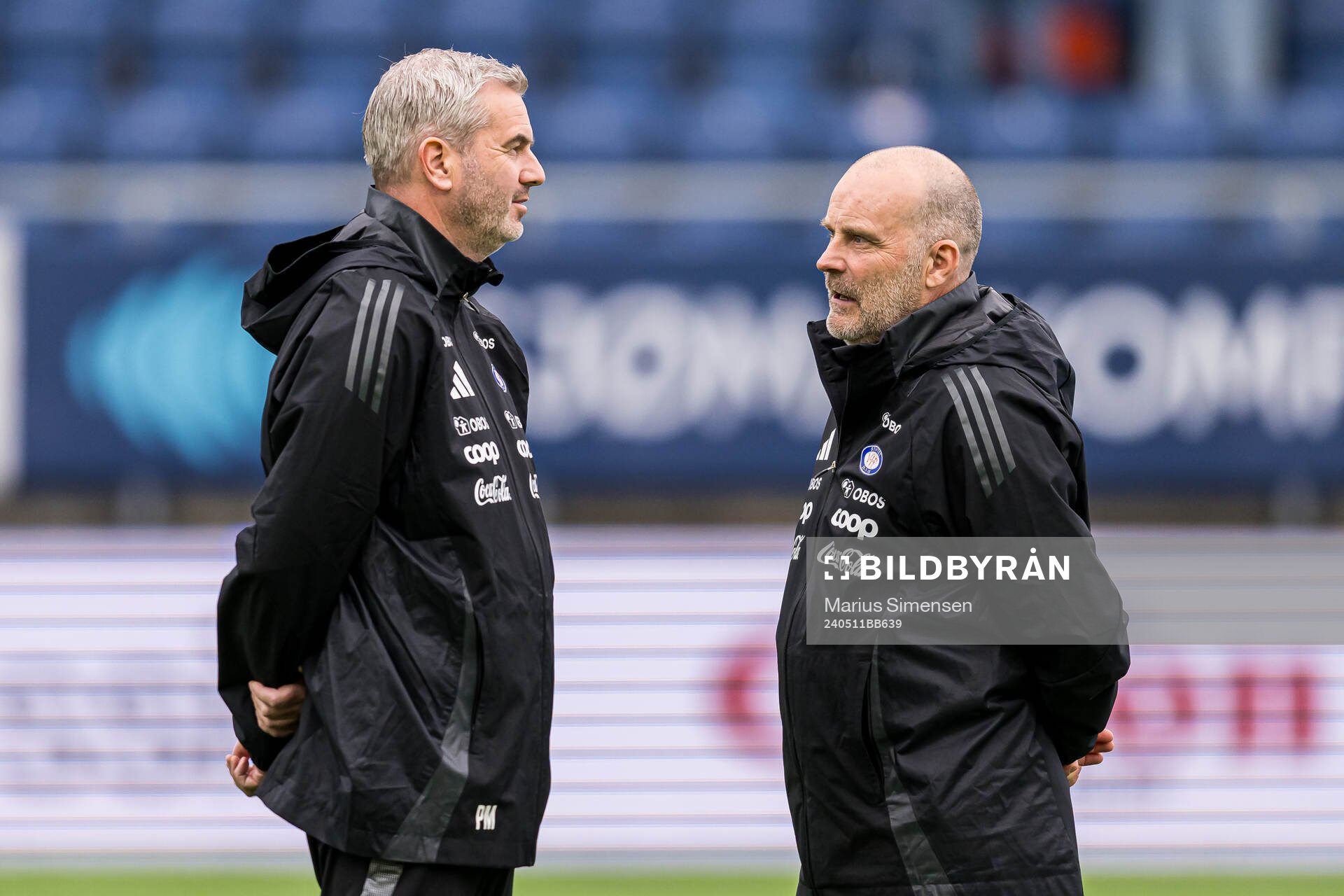 Petter Myhre, assistant coach of Vålerenga, and Geir