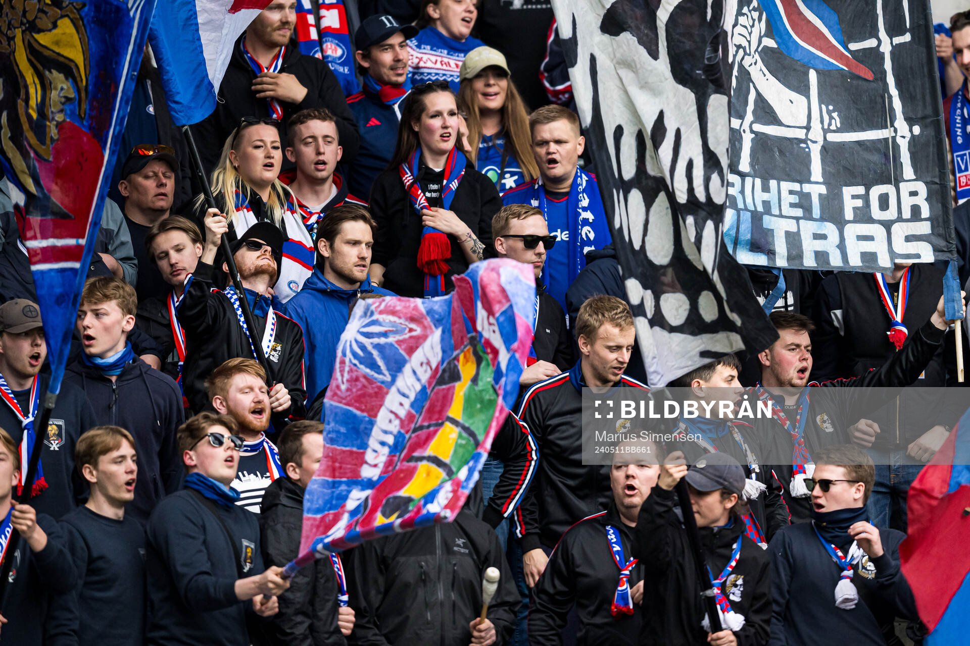 Spectators in the stands