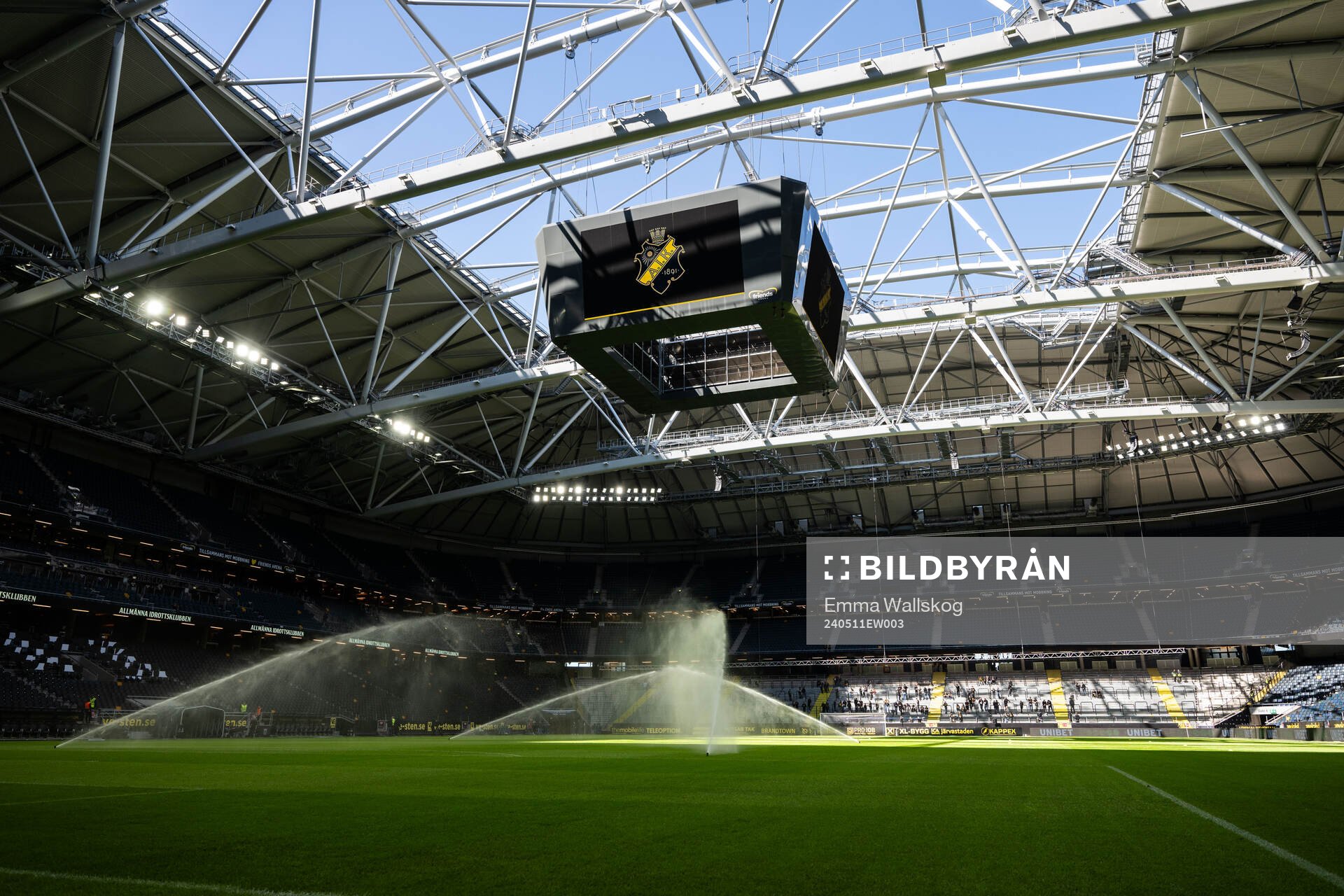 Interiör vy av  Friends Arena