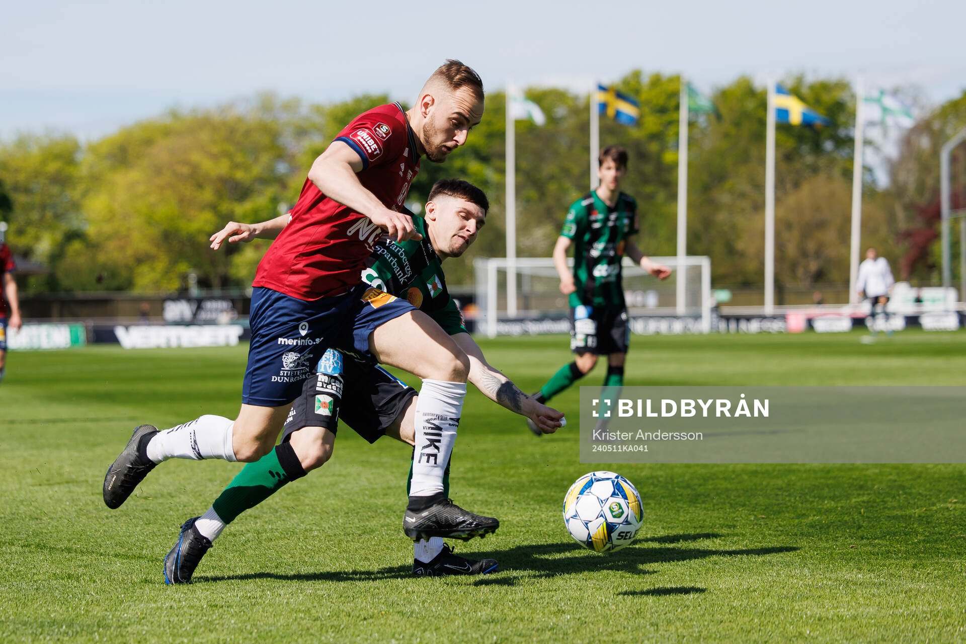 Örgrytes Amel Mujanic och Varbergs Isak Bjerkebo