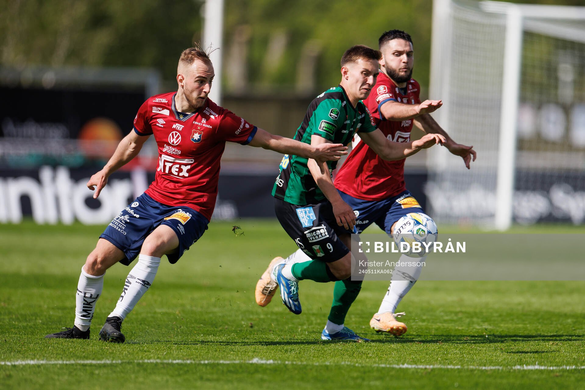Örgrytes Amel Mujanic, Edi Sylisufaj och Varbergs Anton