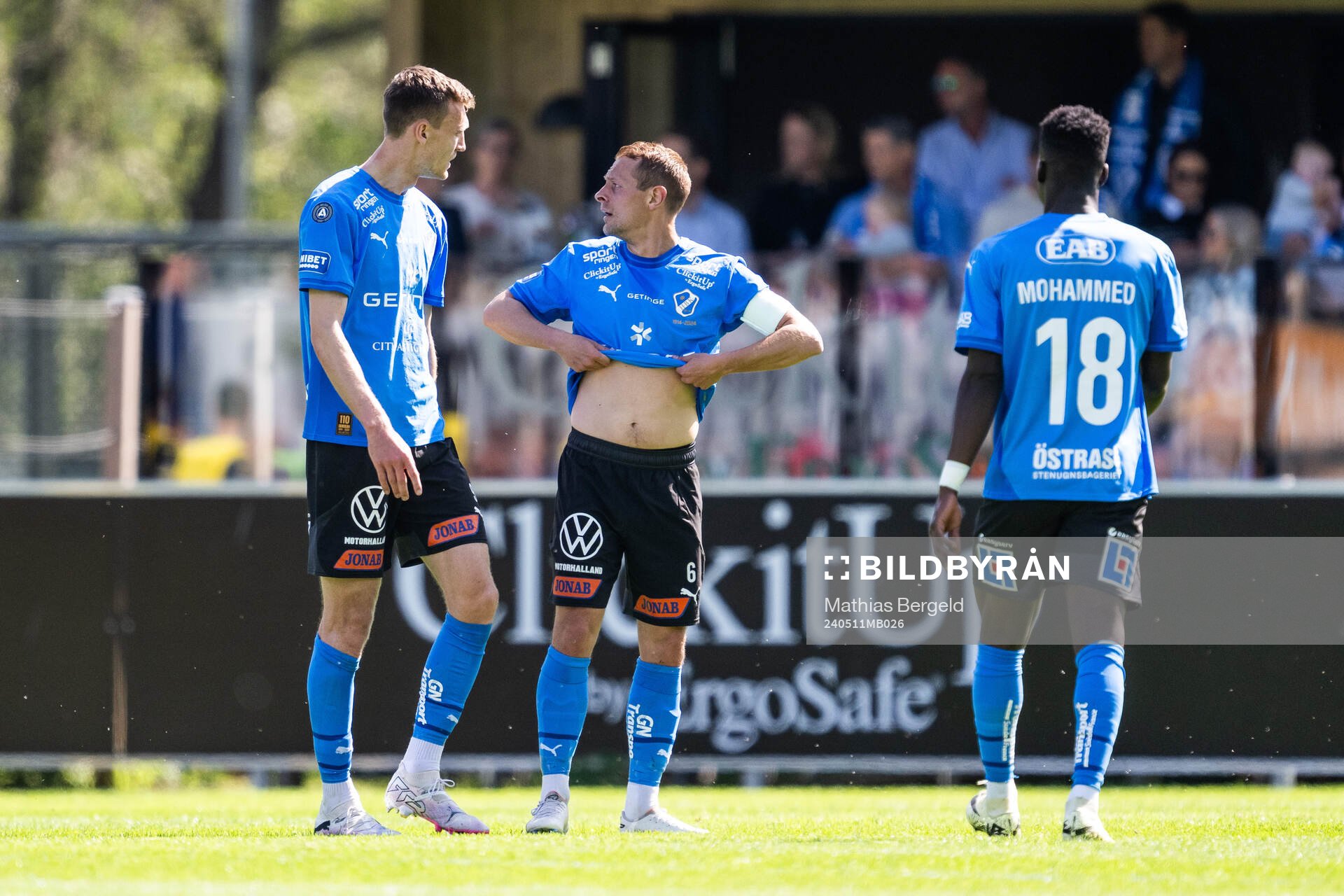 Halmstads Viktor Granath, Joel Allansson och Naeem Mohammed
