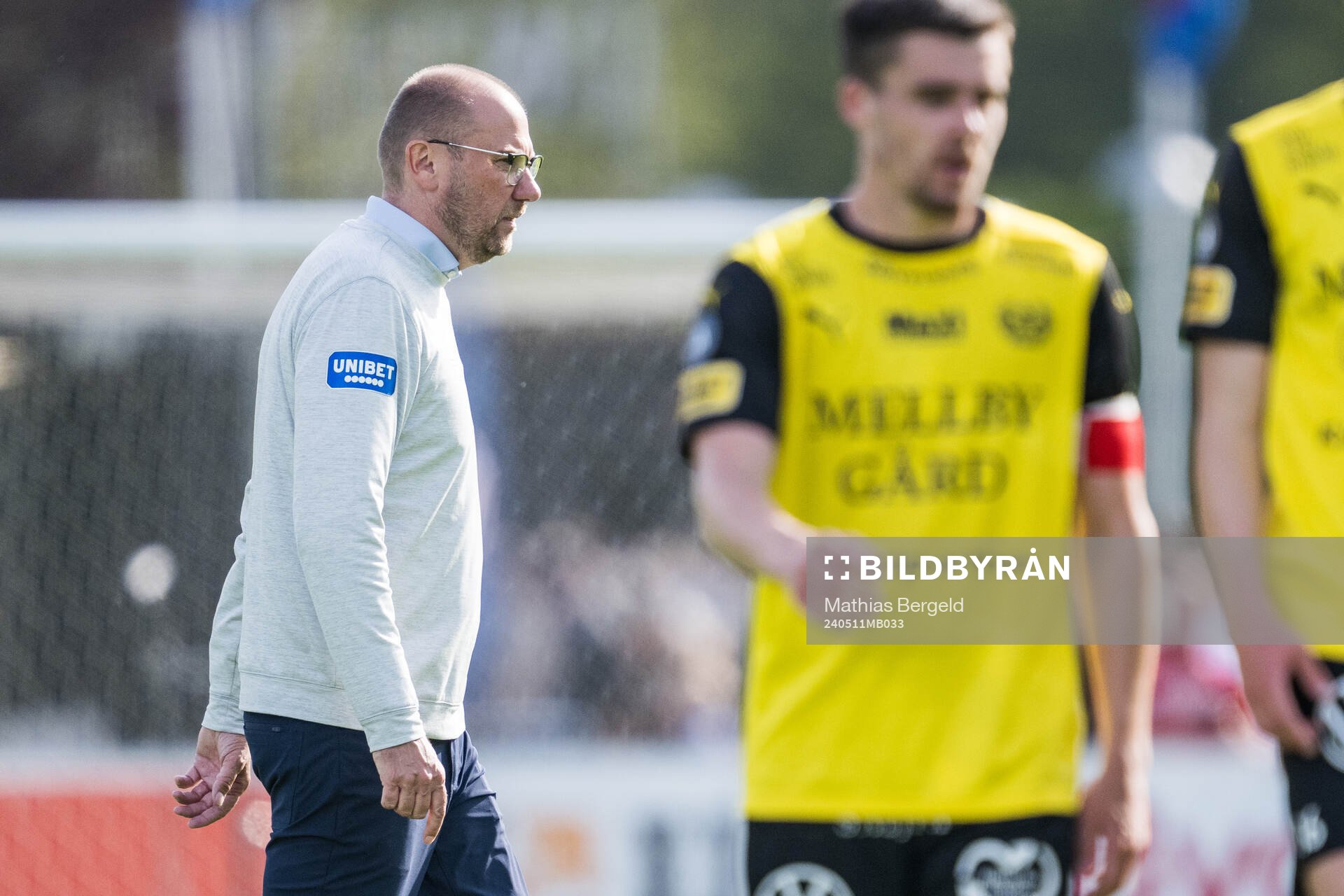 Halmstads tränare Magnus Haglund deppar
