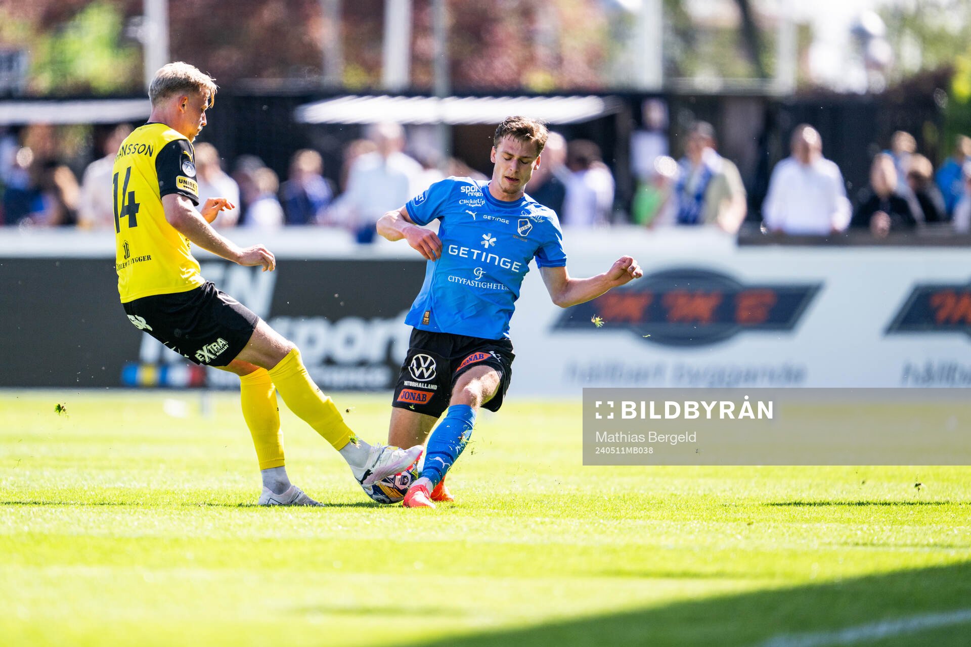 Mjällbys Herman Johansson och Halmstads Villiam Granath