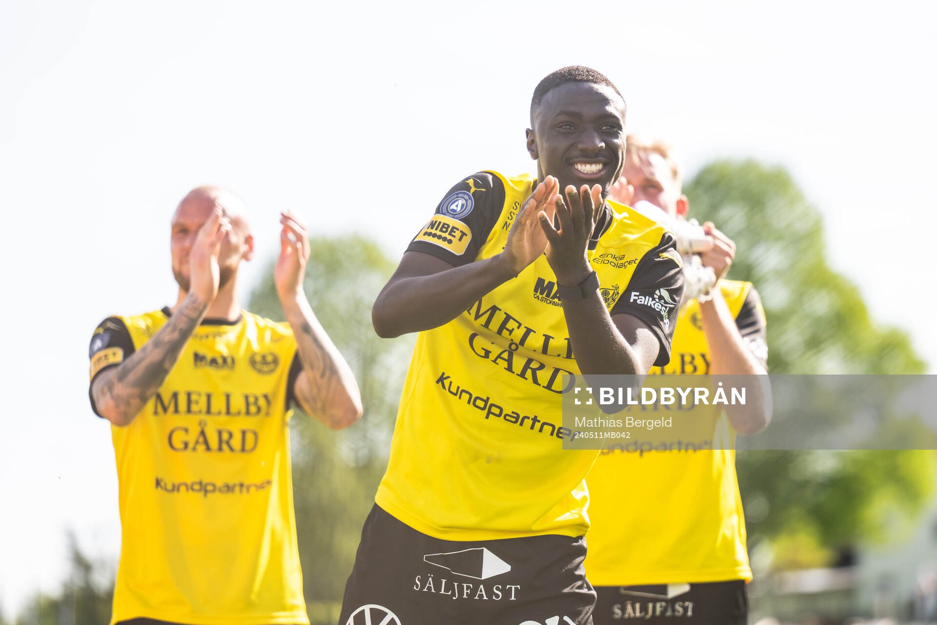 Mjällbys Seedy Imam Jagne jublar