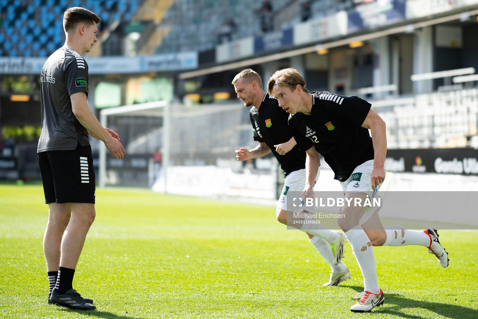 GAIS Robin Wendin Thomasson och Jonas Lindberg innan