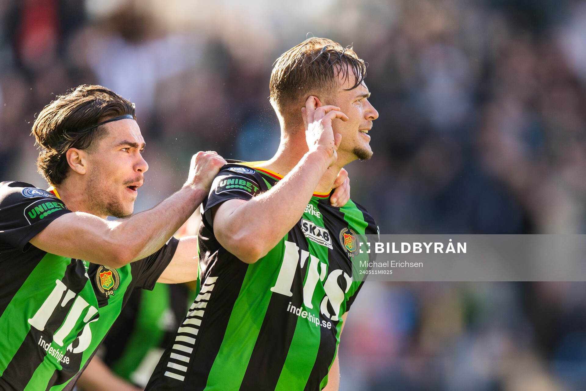 GAIS Alexander Ahl Holmström jublar
