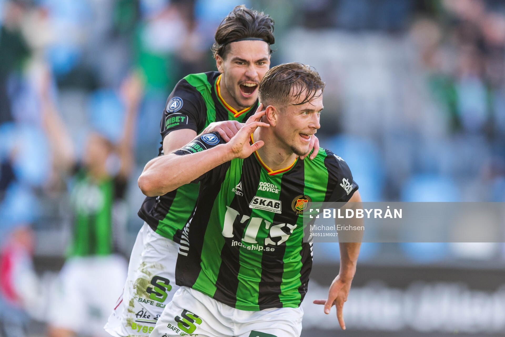 GAIS Alexander Ahl Holmström jublar