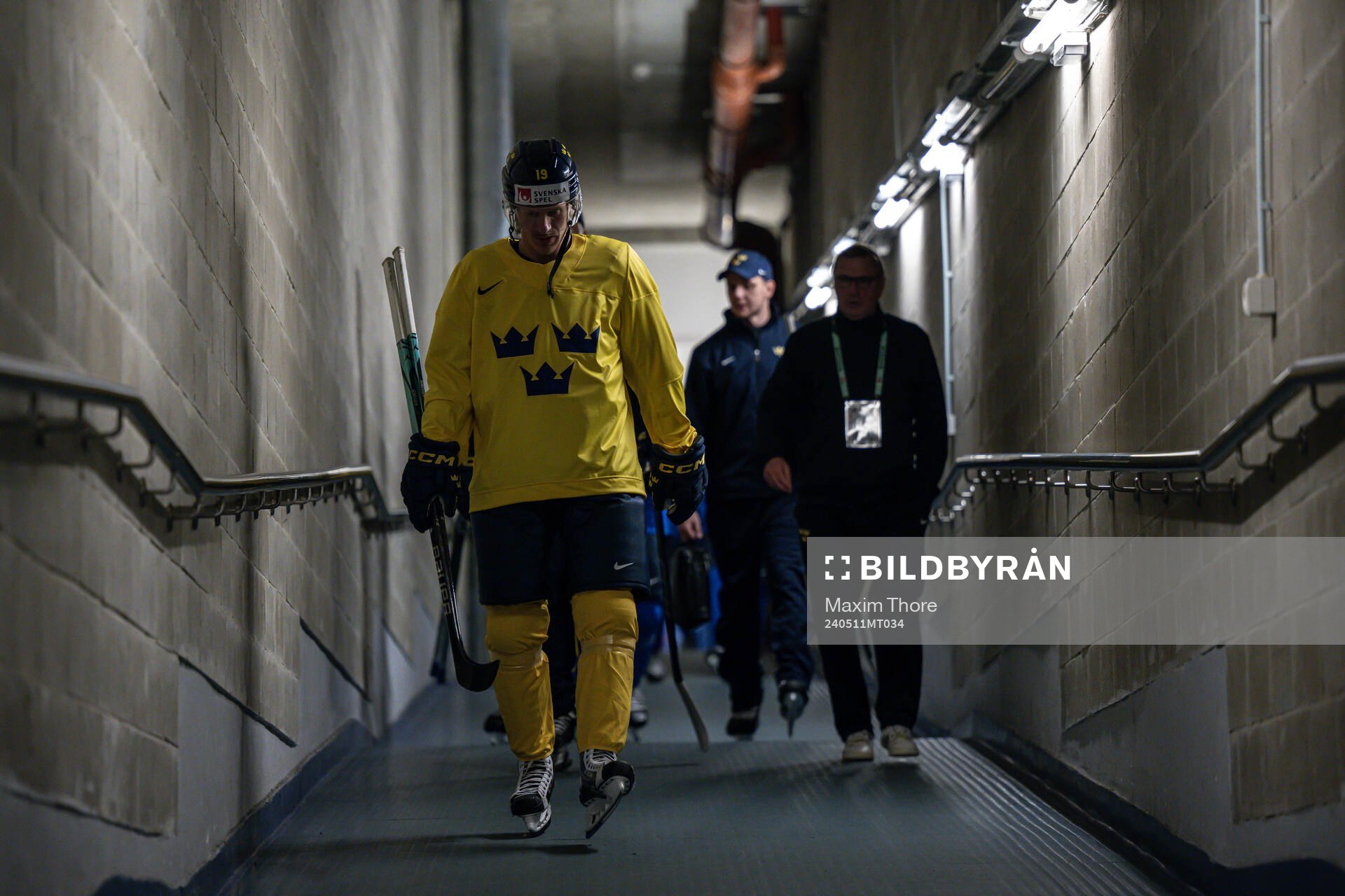 Marcus Sörensen of Sweden at a practice session