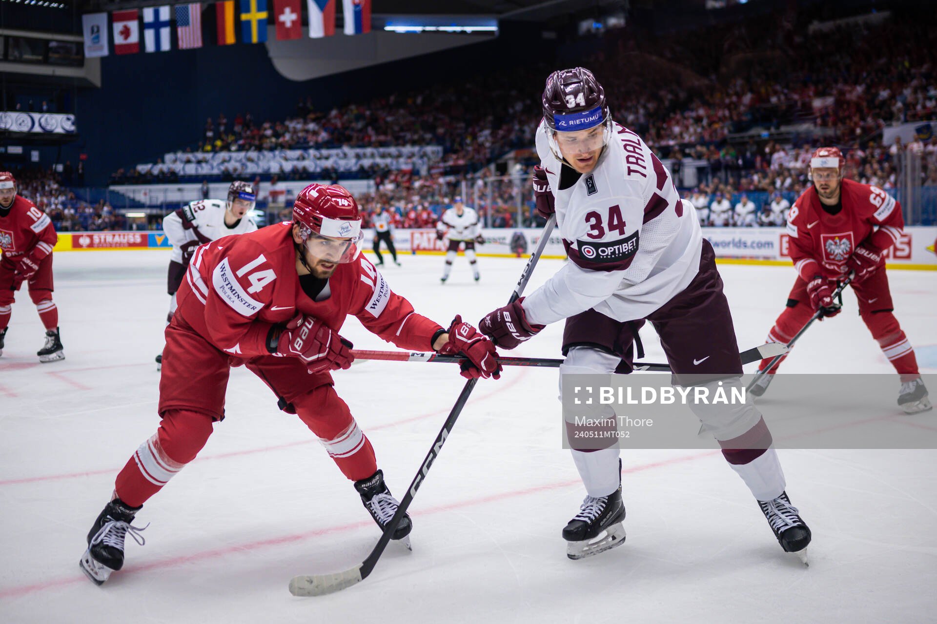 Dominik Pas of Poland and Eduards Tralmarks of Latvia