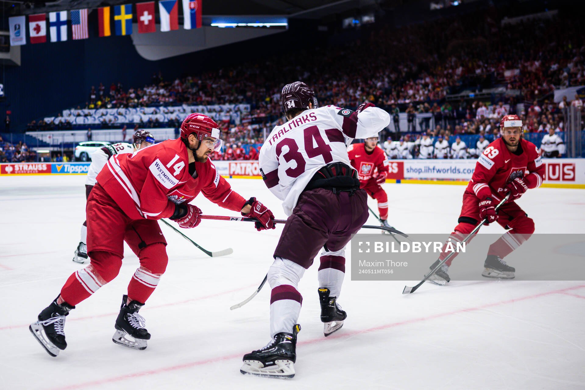 Dominik Pas of Poland and Eduards Tralmarks of Latvia