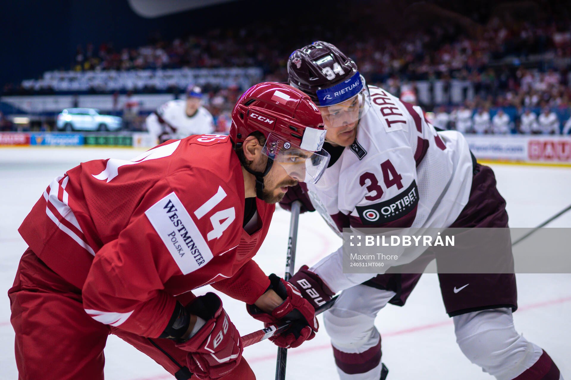 Dominik Pas of Poland and Eduards Tralmarks of Latvia