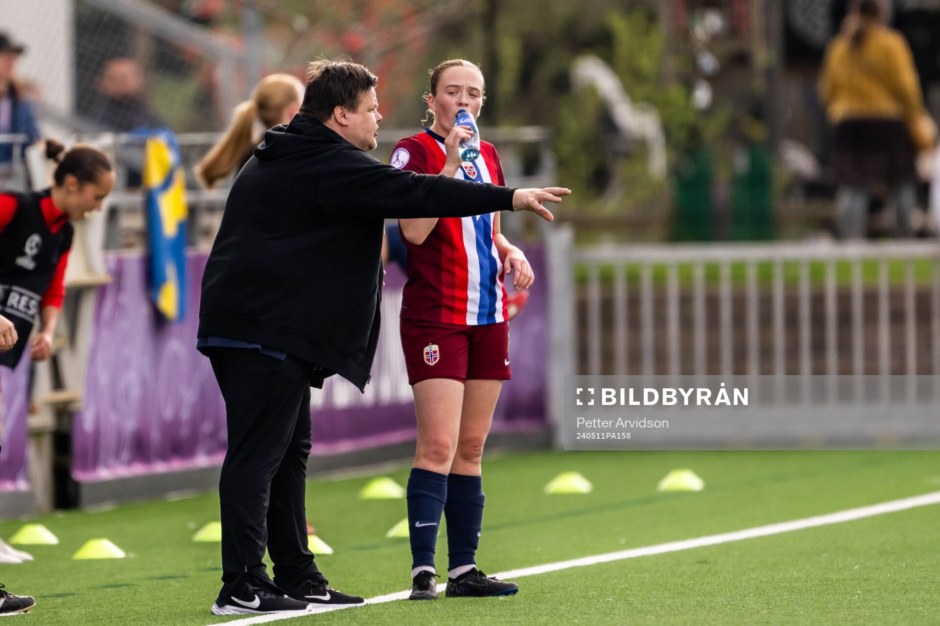 Head coach Børje Sørensen and Ina Raaum Andreassen of
