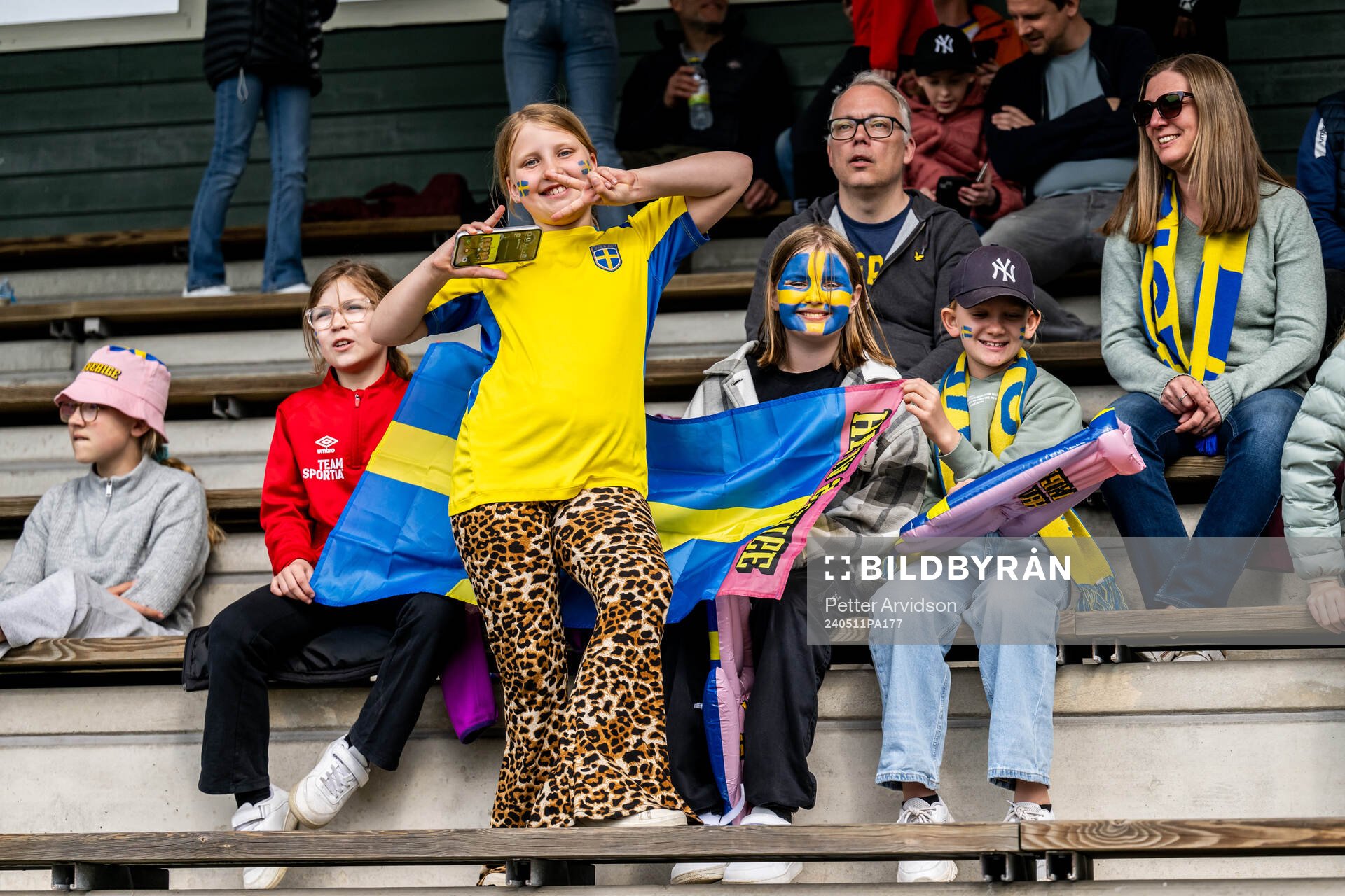 Fans in the stands