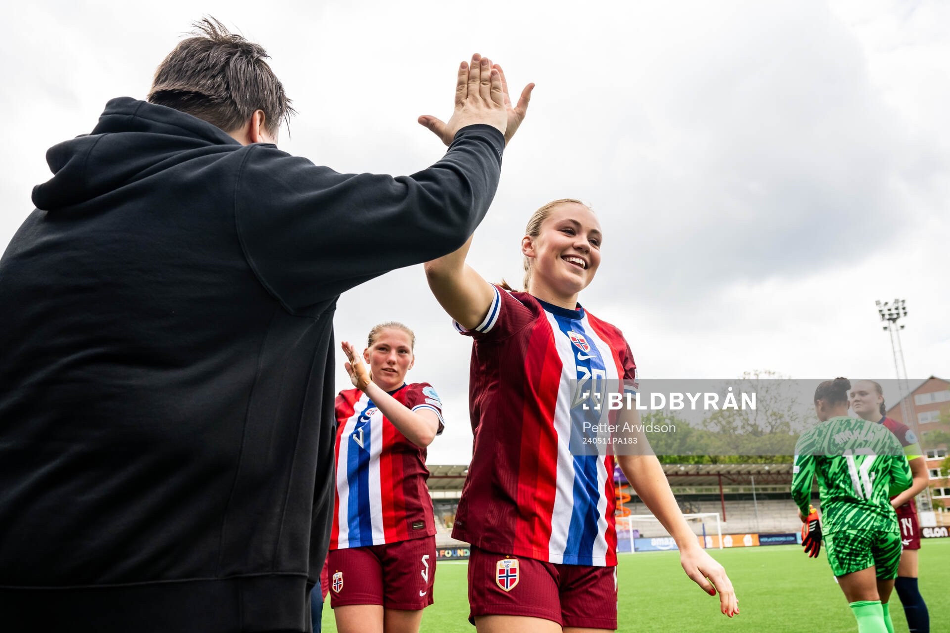 Head coach Børje Sørensen and Mia Johannessen Bakke of