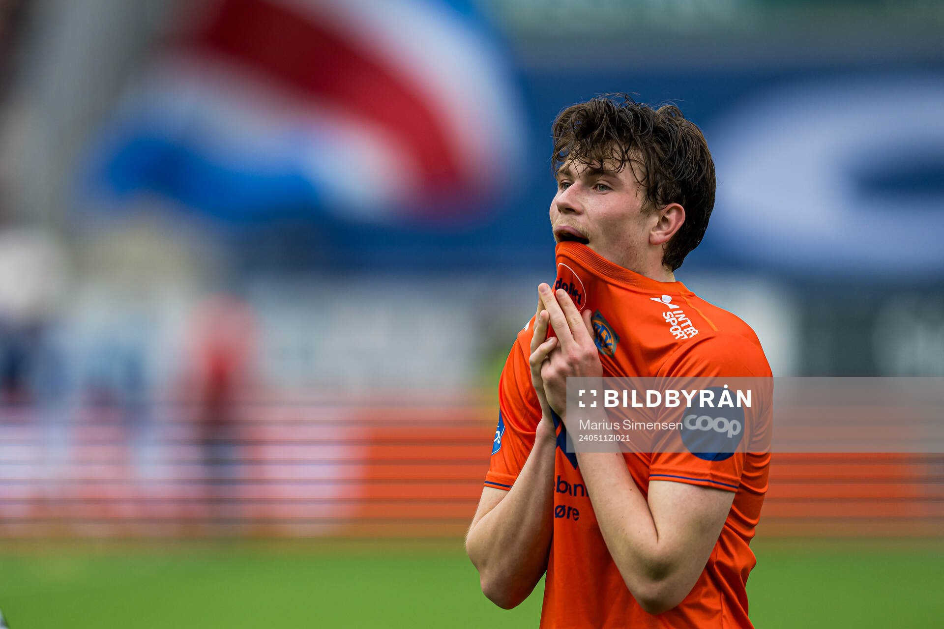Nikolai Hopland of Aalesund looks dejected