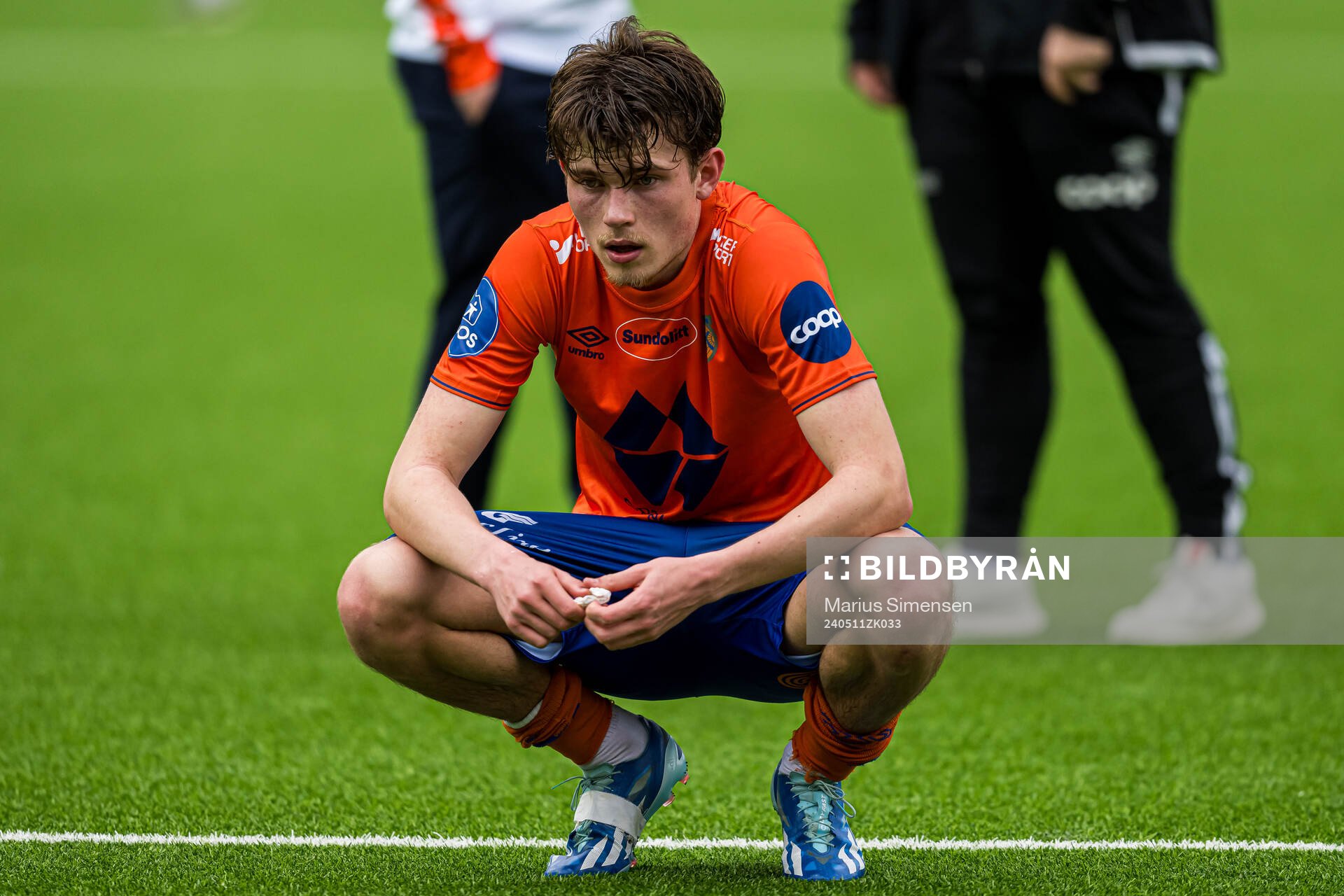 Nikolai Hopland of Aalesund looks dejected