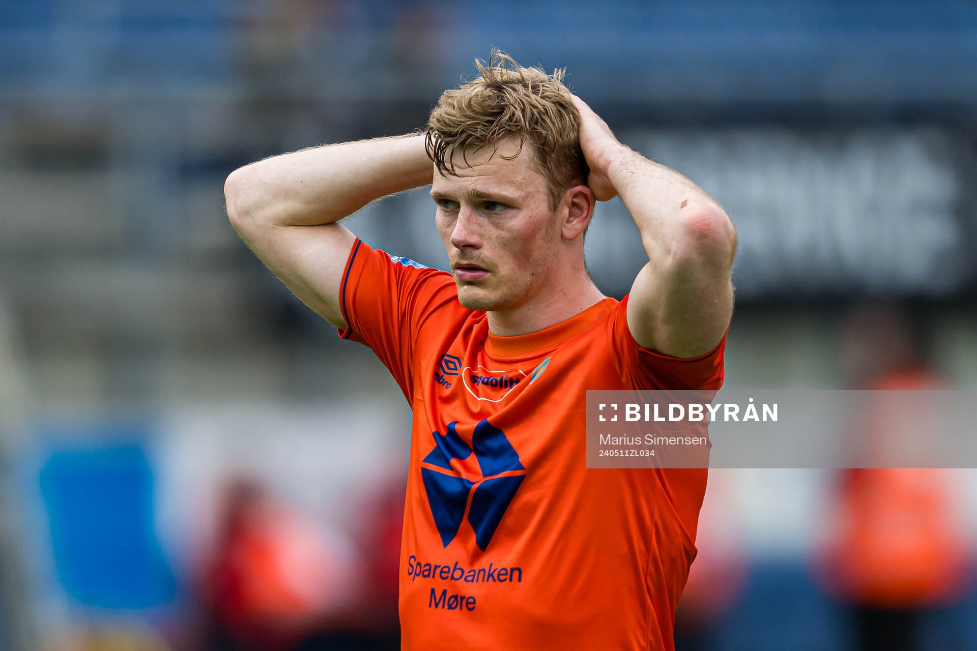 Håkon Hammer of Aalesund looks dejected