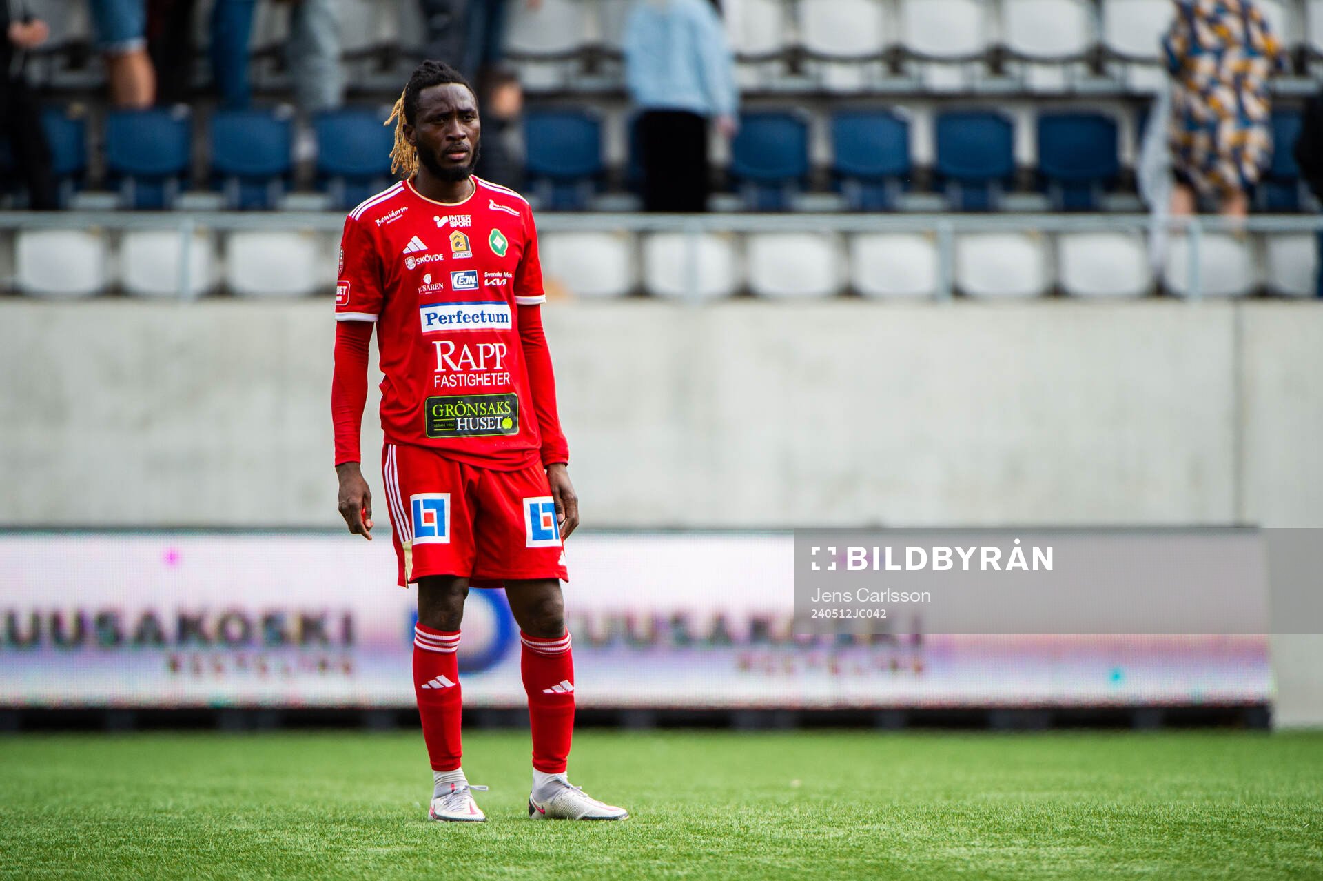 Skövde AIKs Mamudu Moro deppar