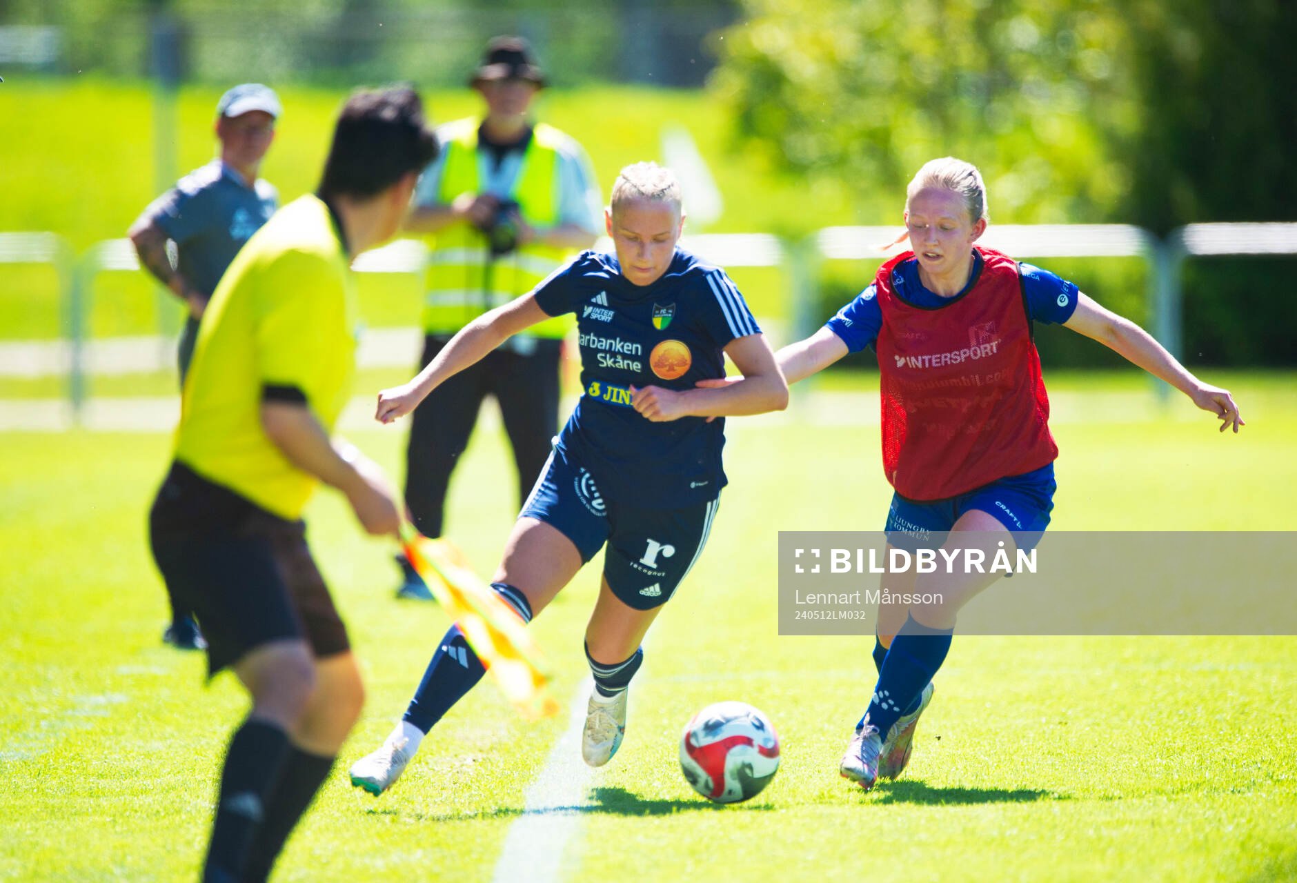i matchen i div. 3 damer mellan FC Hässleholm och Lagan i